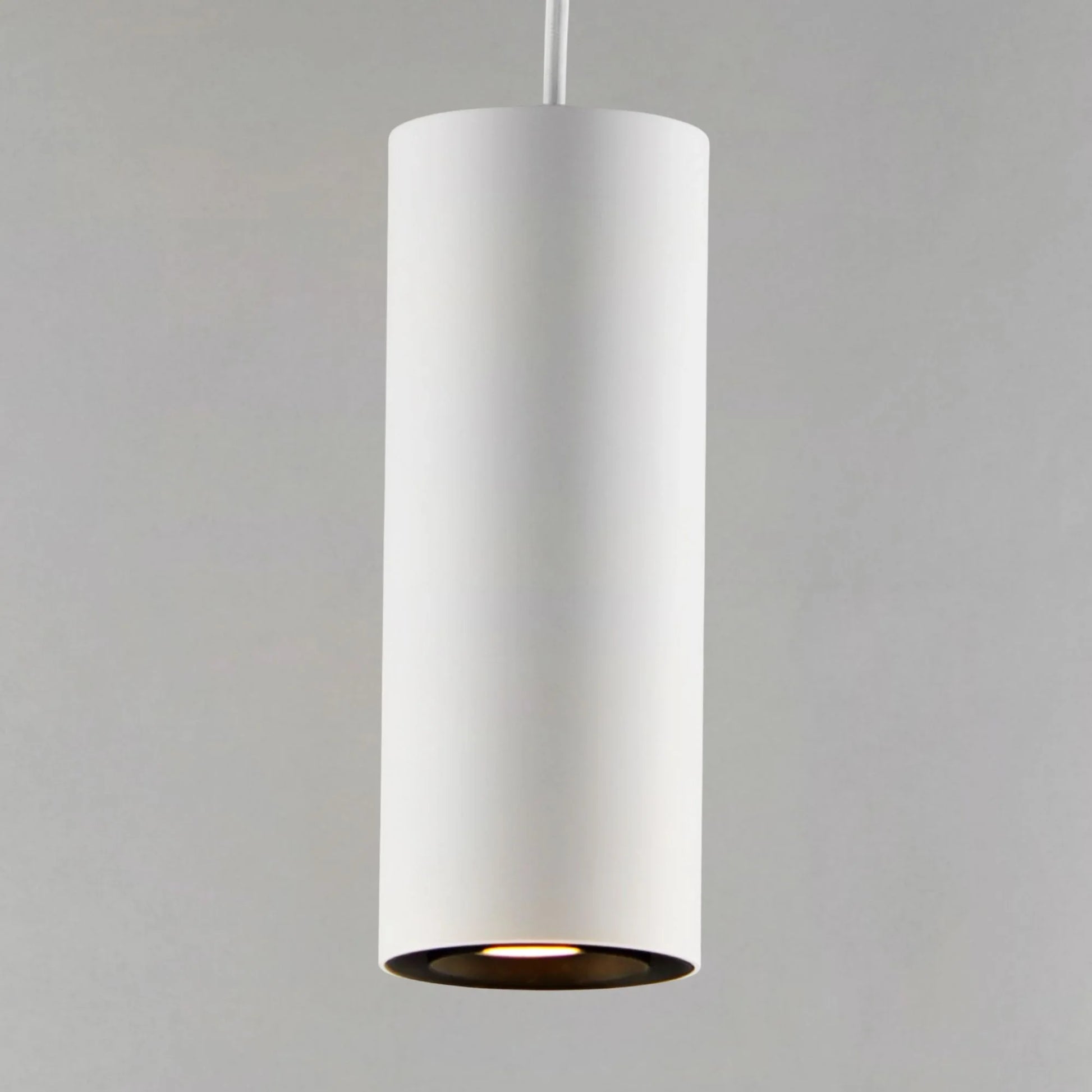 ET2 Lighting - Dwell 12" LED Cylinder Pendant, White Finish | Bees Lighting