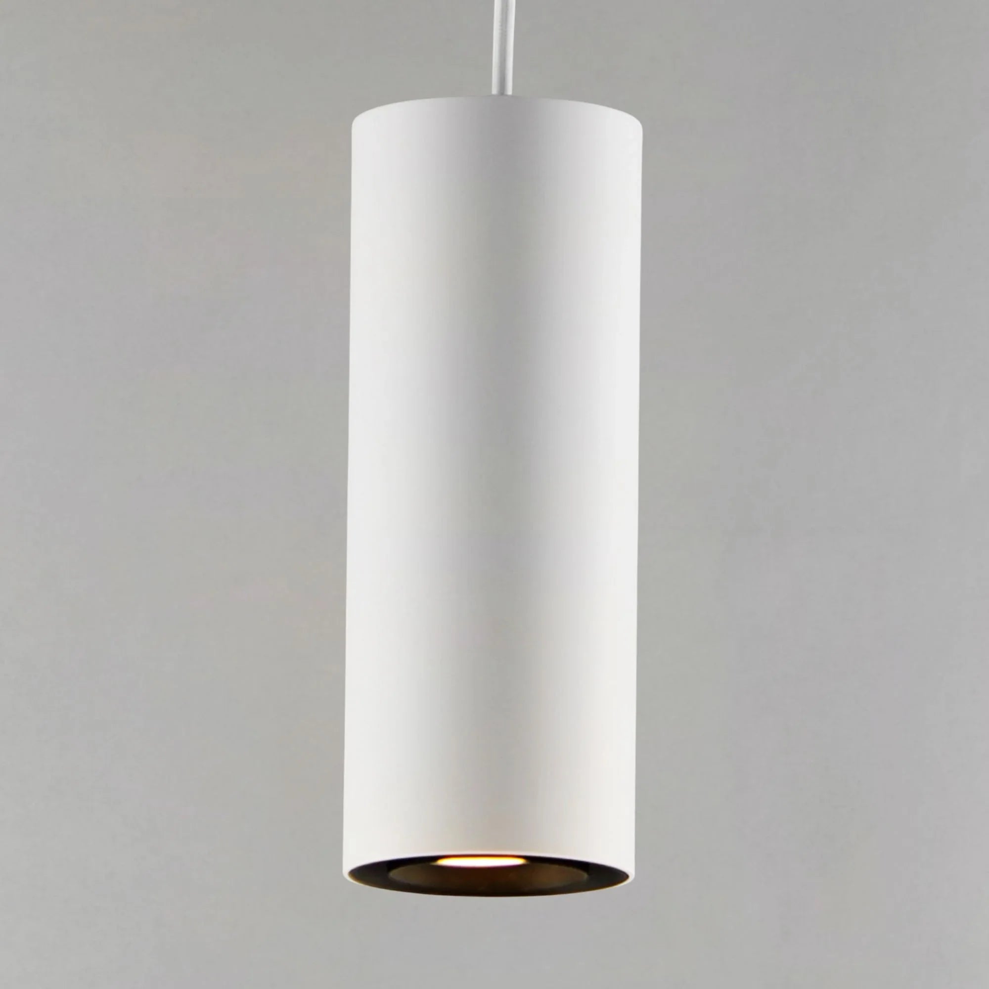 ET2 Lighting - Dwell 12" LED Cylinder Pendant, White Finish | Bees Lighting