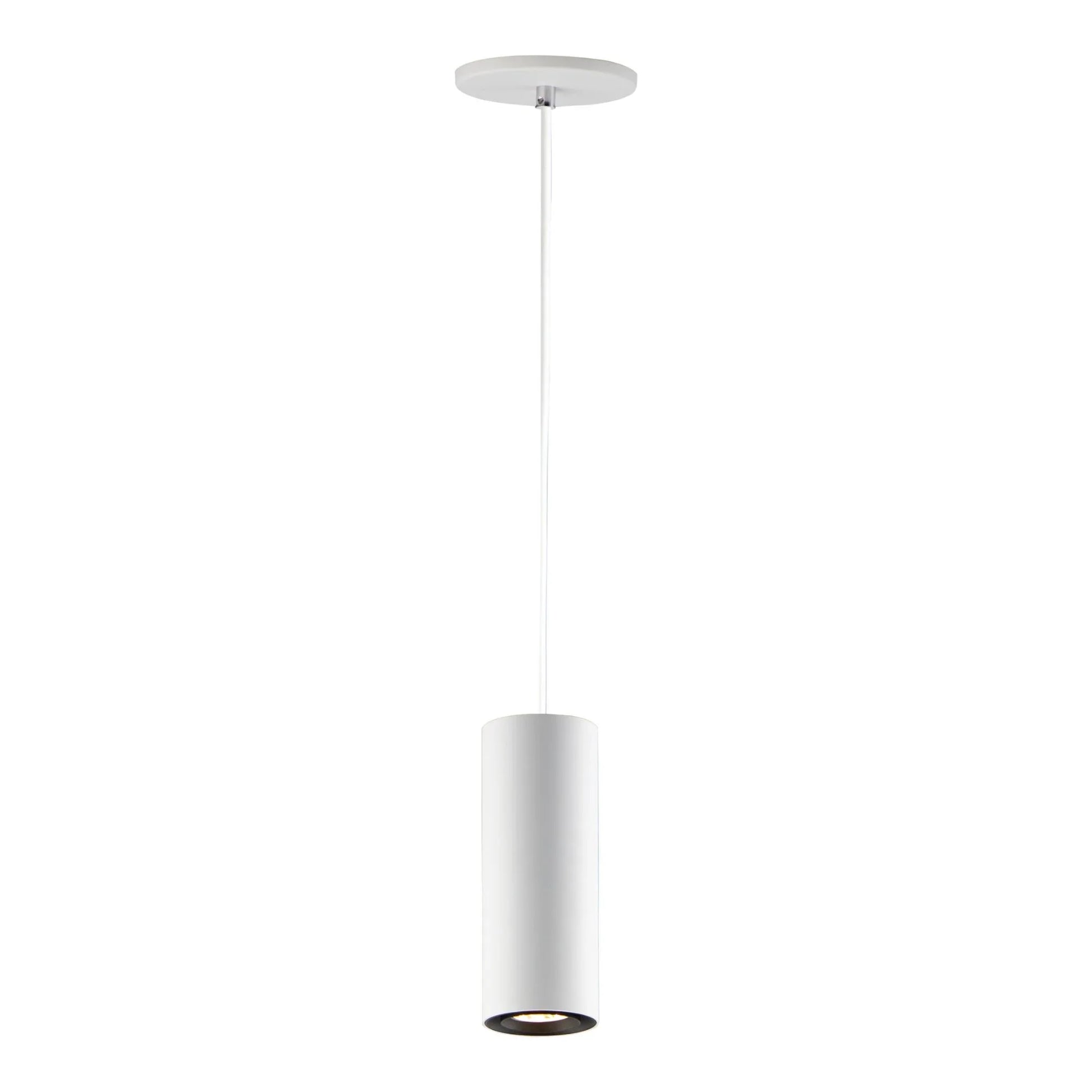 ET2 Lighting - Dwell 12" LED Cylinder Pendant, White Finish | Bees Lighting