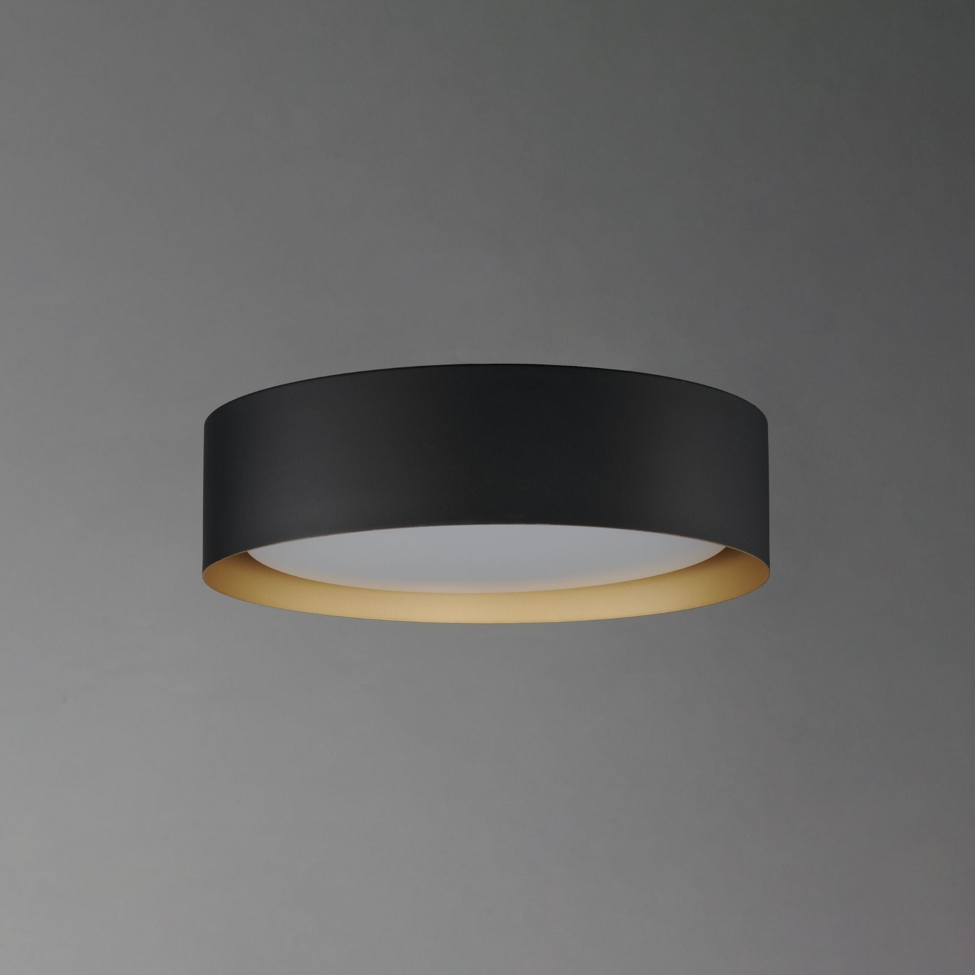 Echo 16" LED Flush Mount, Black & Gold Finish