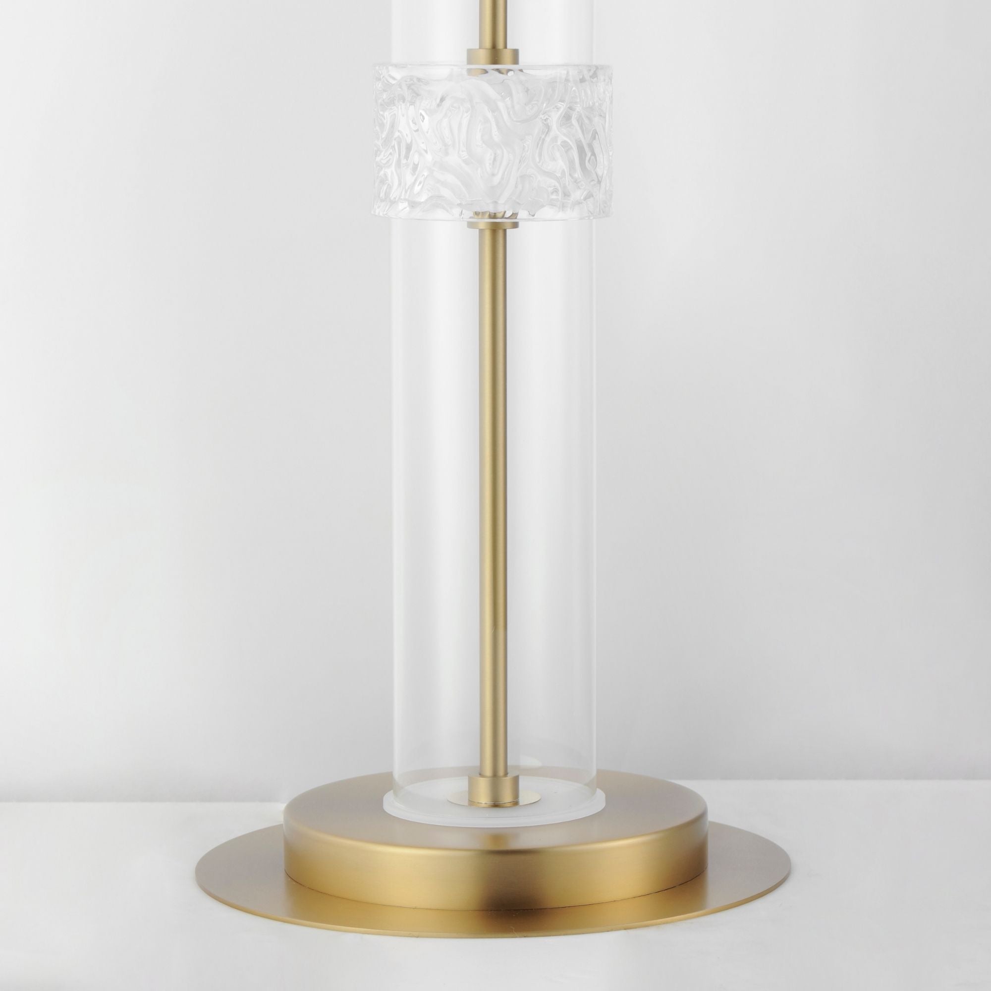 Elysian 4-Light LED Floor Lamp, Natural Aged Brass Finish