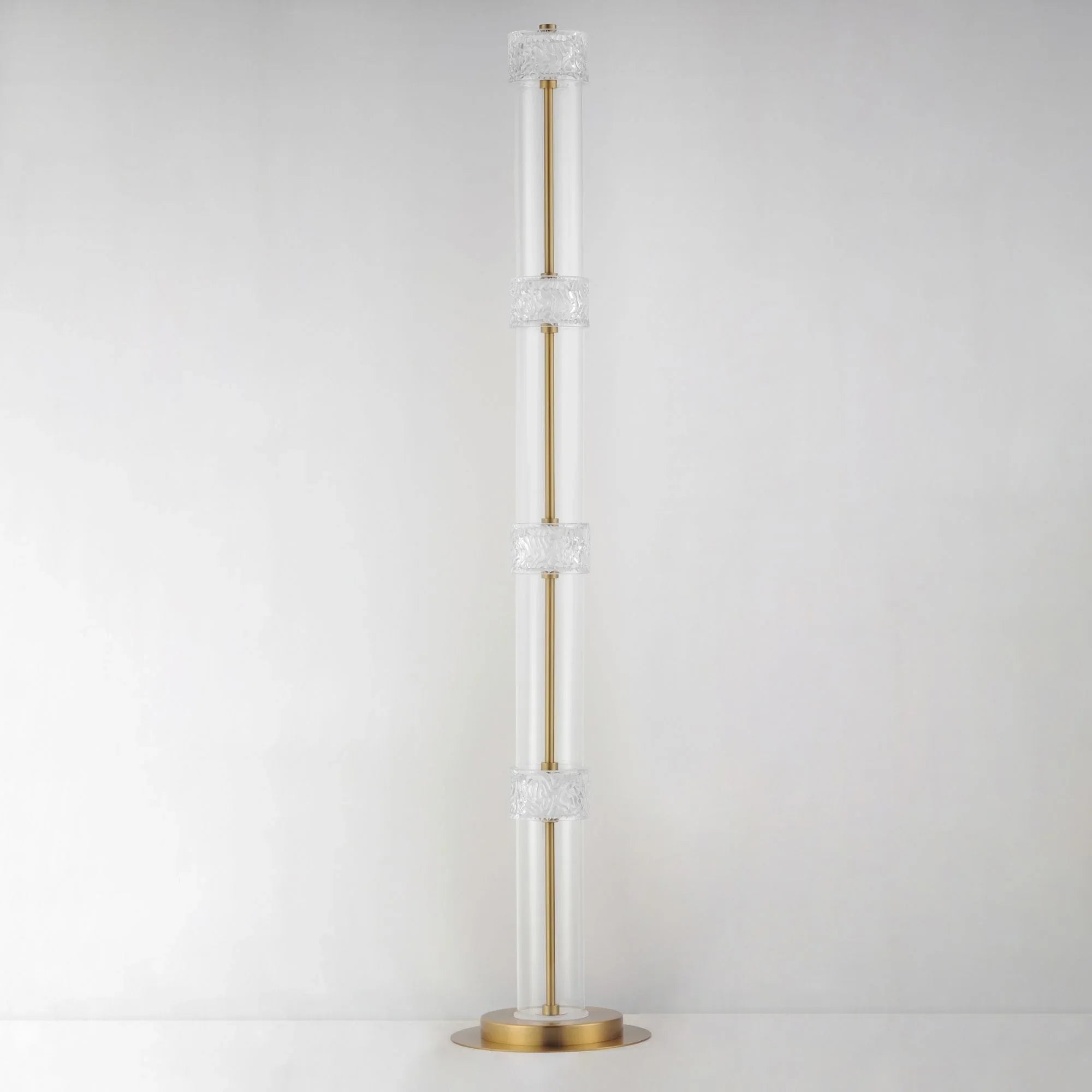 ET2 Lighting - Elysian 4-Light LED Floor Lamp, Natural Aged Brass Finish | Bees Lighting