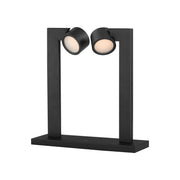 ET2 Lighting - Embrace 15" 2-Light LED Desk Lamp, Black Finish | Bees Lighting