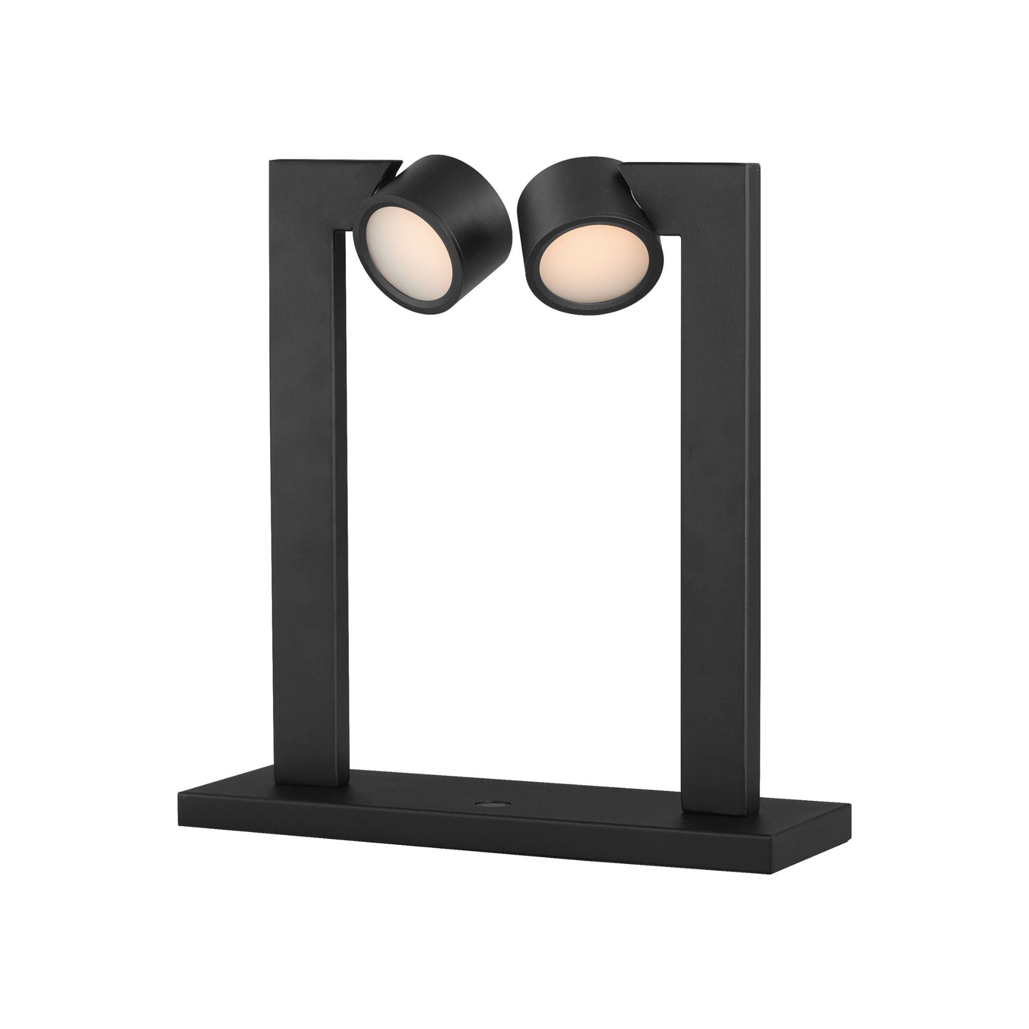 ET2 Lighting - Embrace 15" 2-Light LED Desk Lamp, Black Finish | Bees Lighting