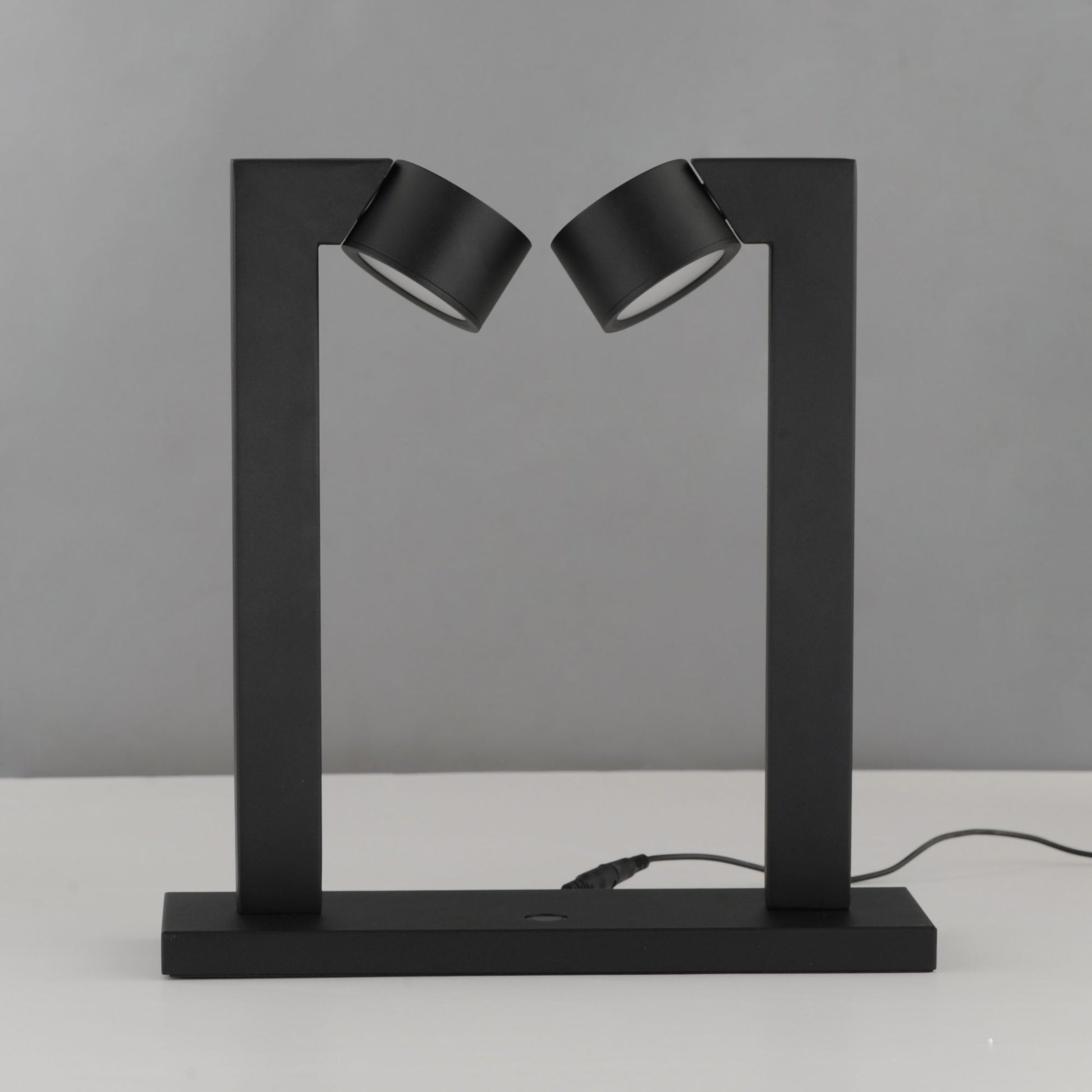ET2 Lighting - Embrace 15" 2-Light LED Desk Lamp, Black Finish | Bees Lighting