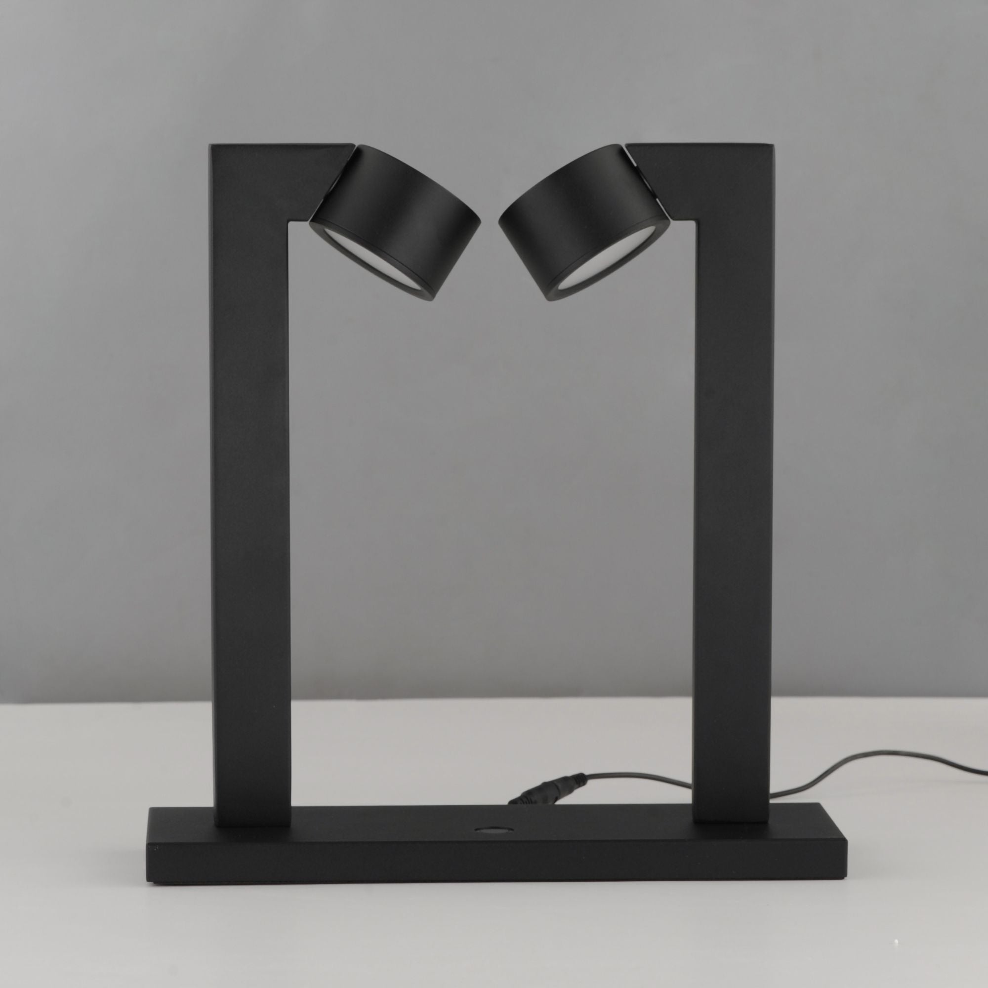 ET2 Lighting - Embrace 15" 2-Light LED Desk Lamp, Black Finish | Bees Lighting