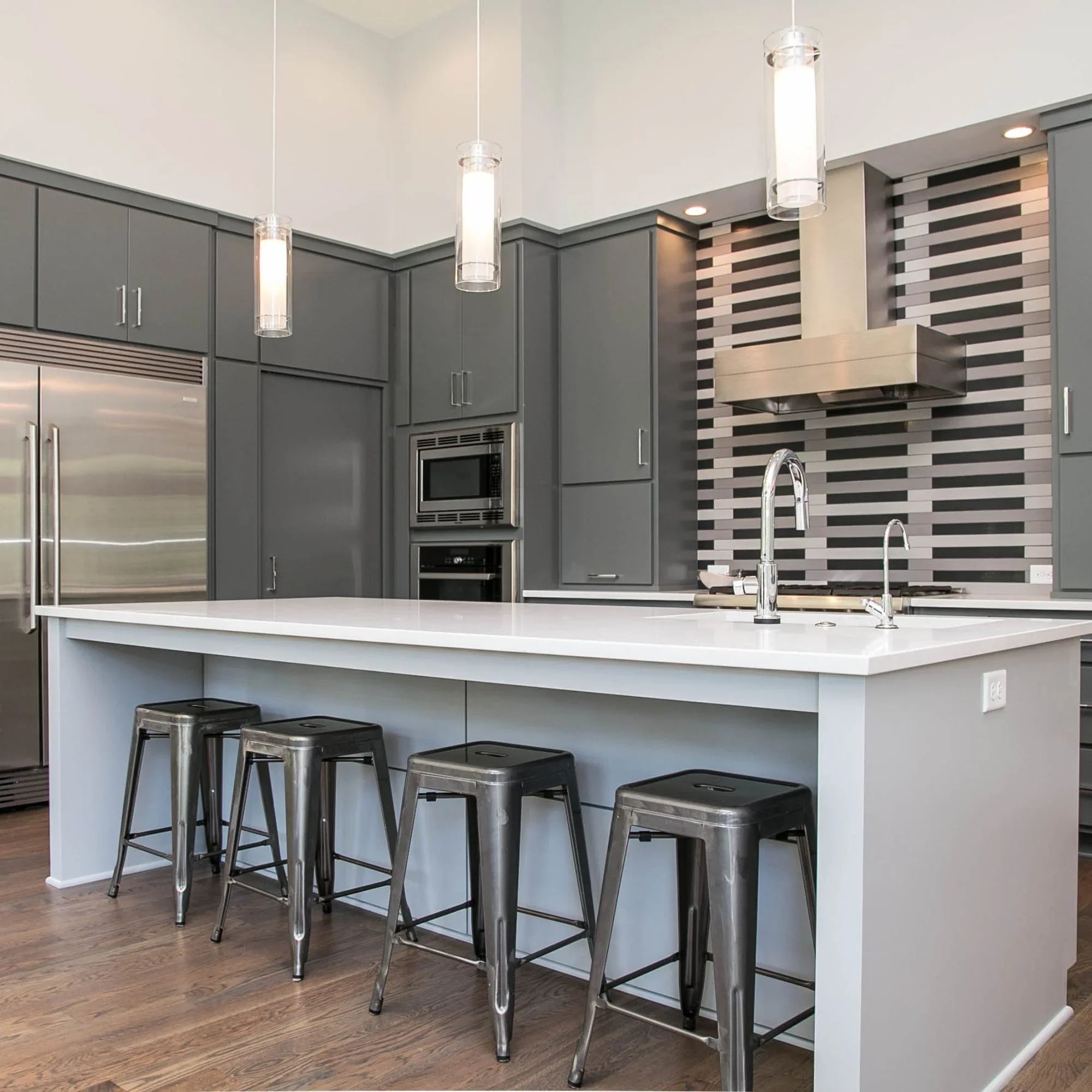 Frost 6" Mini Pendant, Polished Chrome Finish