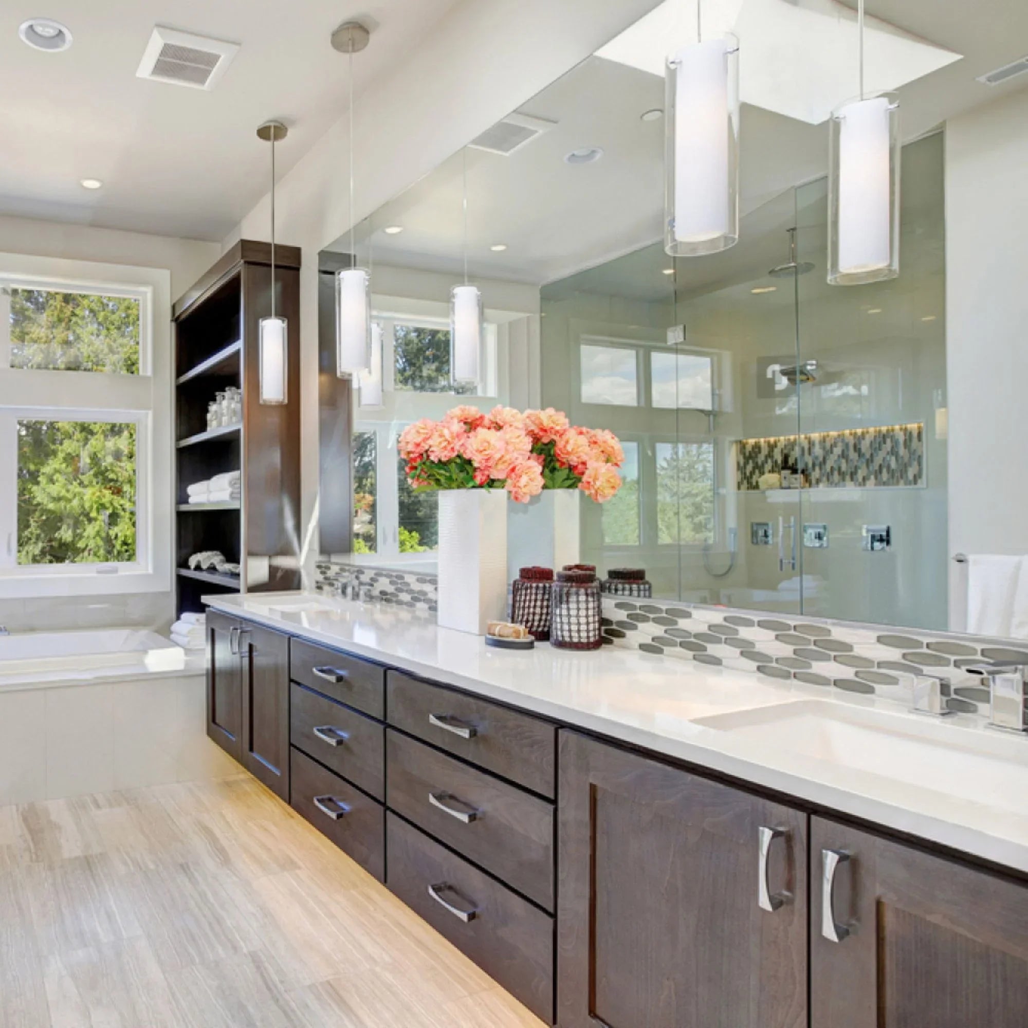 Frost 6" Mini Pendant, Polished Chrome Finish