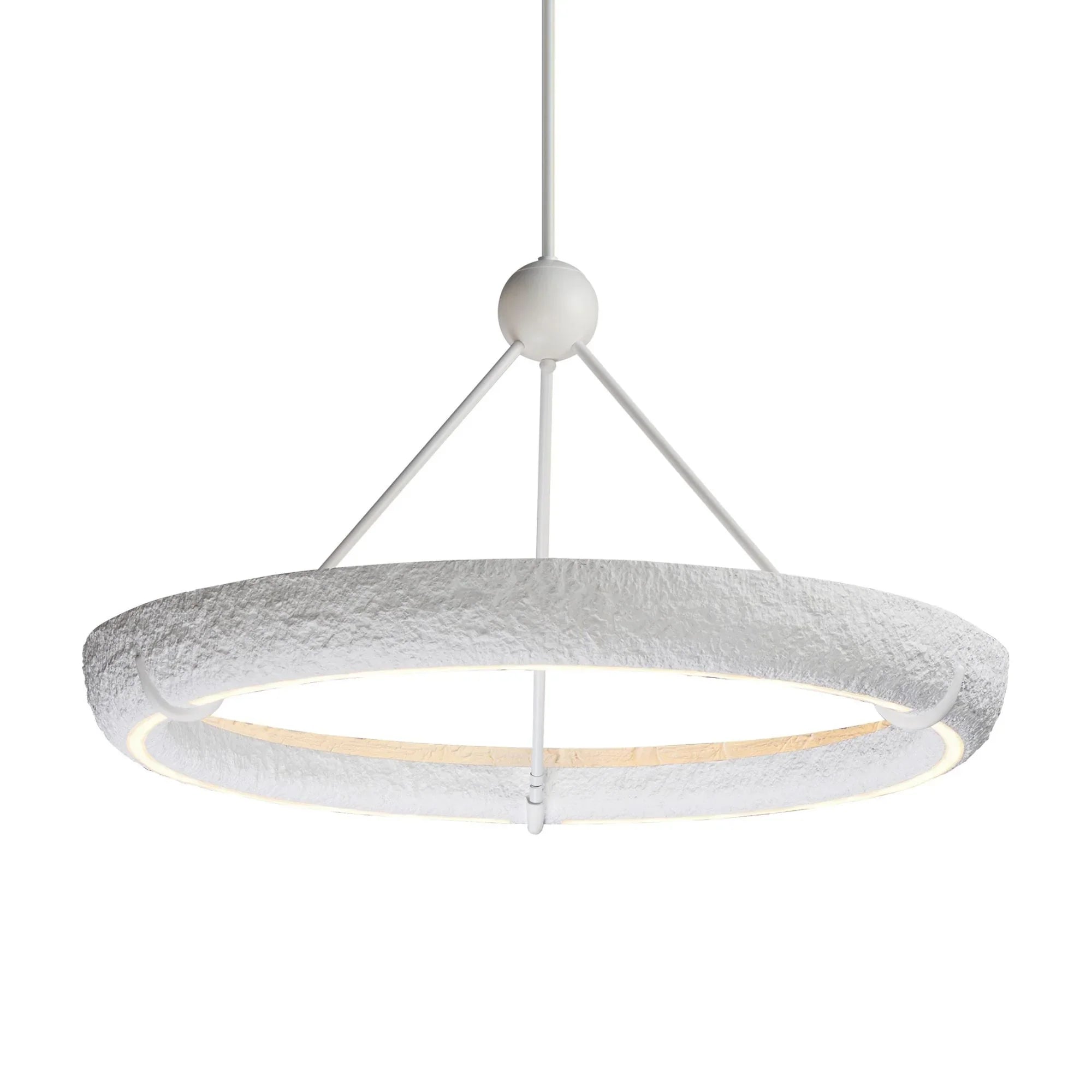 ET2 Lighting - Geist 36" LED Pendant, Textured White Finish | Bees Lighting