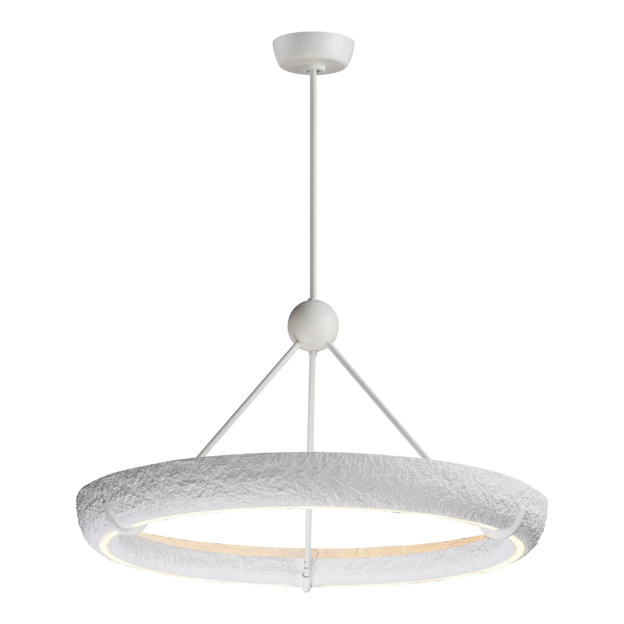 ET2 Lighting - Geist 36" LED Pendant, Textured White Finish | Bees Lighting