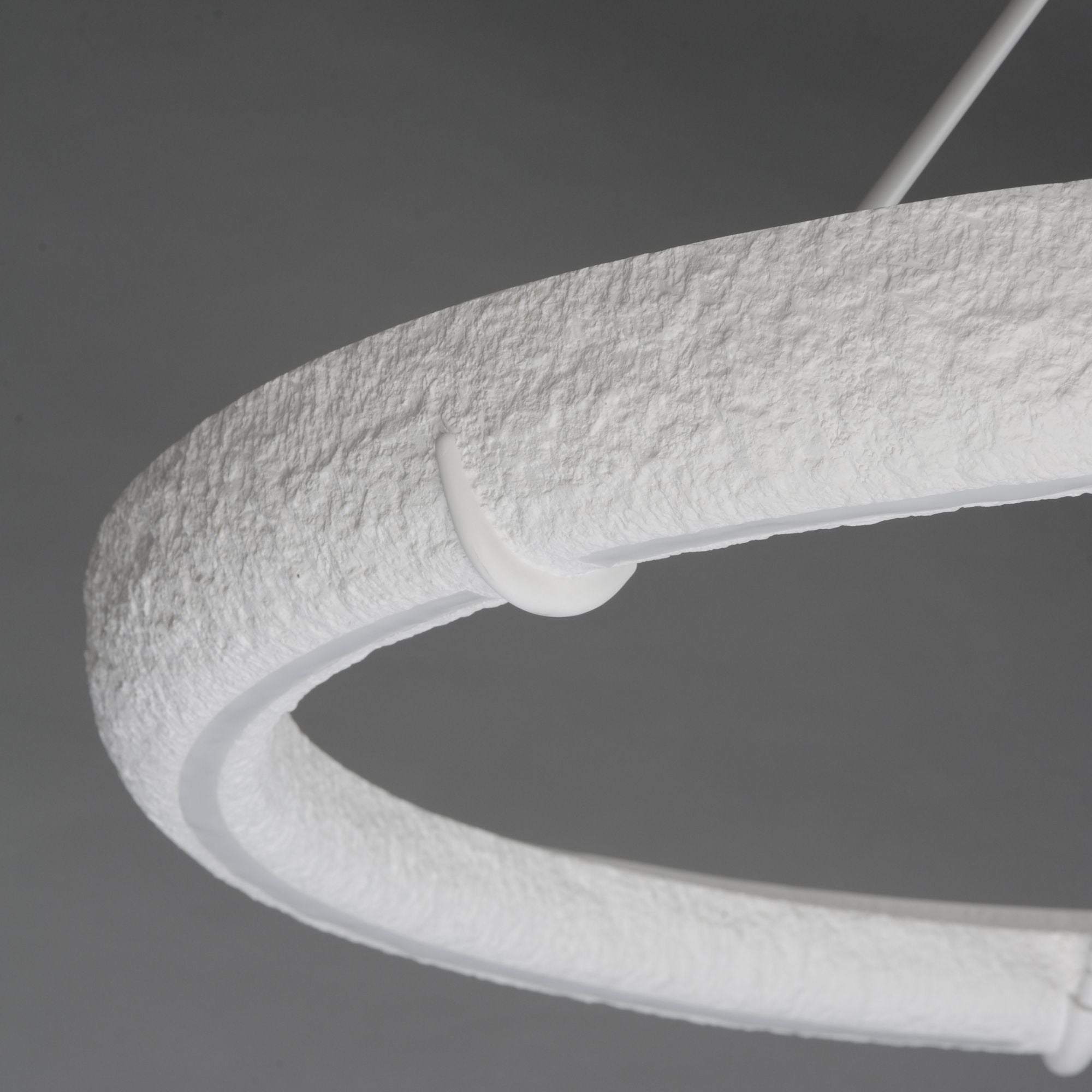 Geist 48" LED Pendant, Textured White Finish