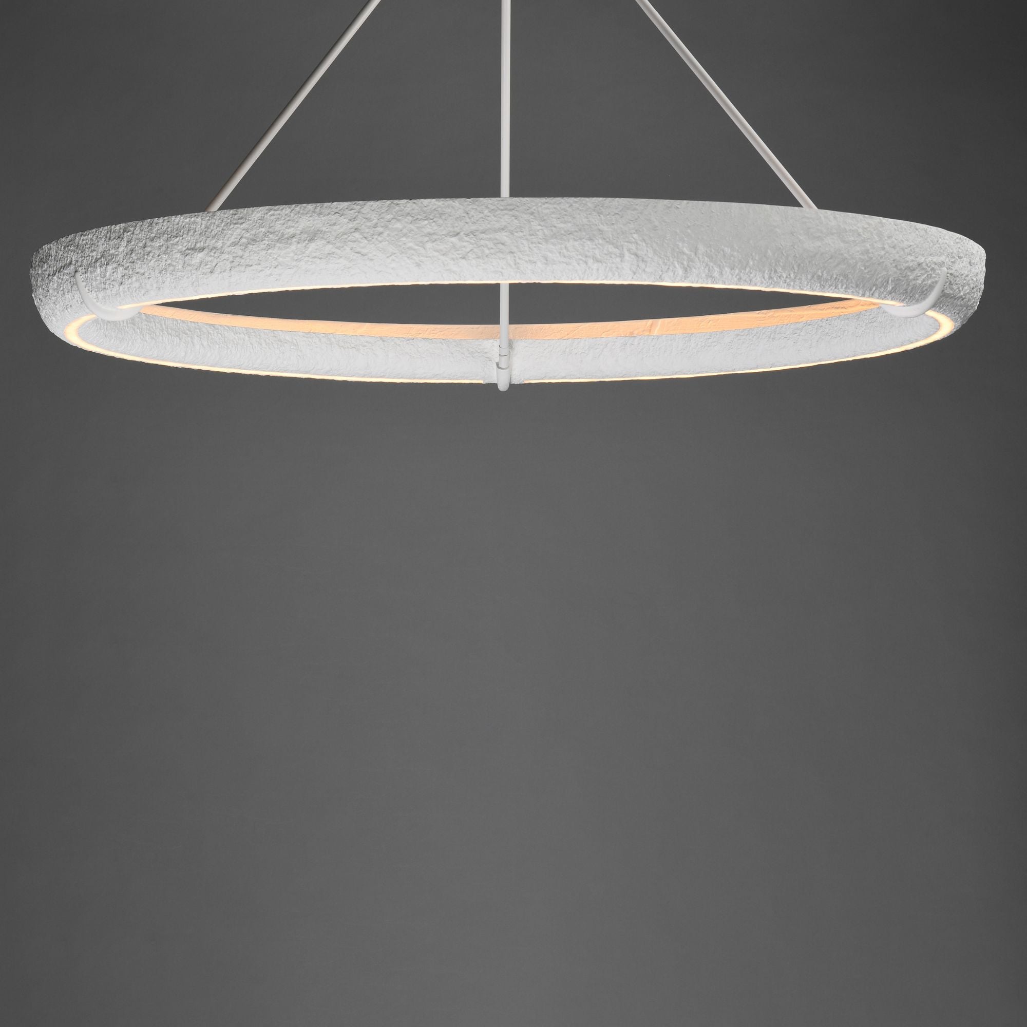 Geist 48" LED Pendant, Textured White Finish