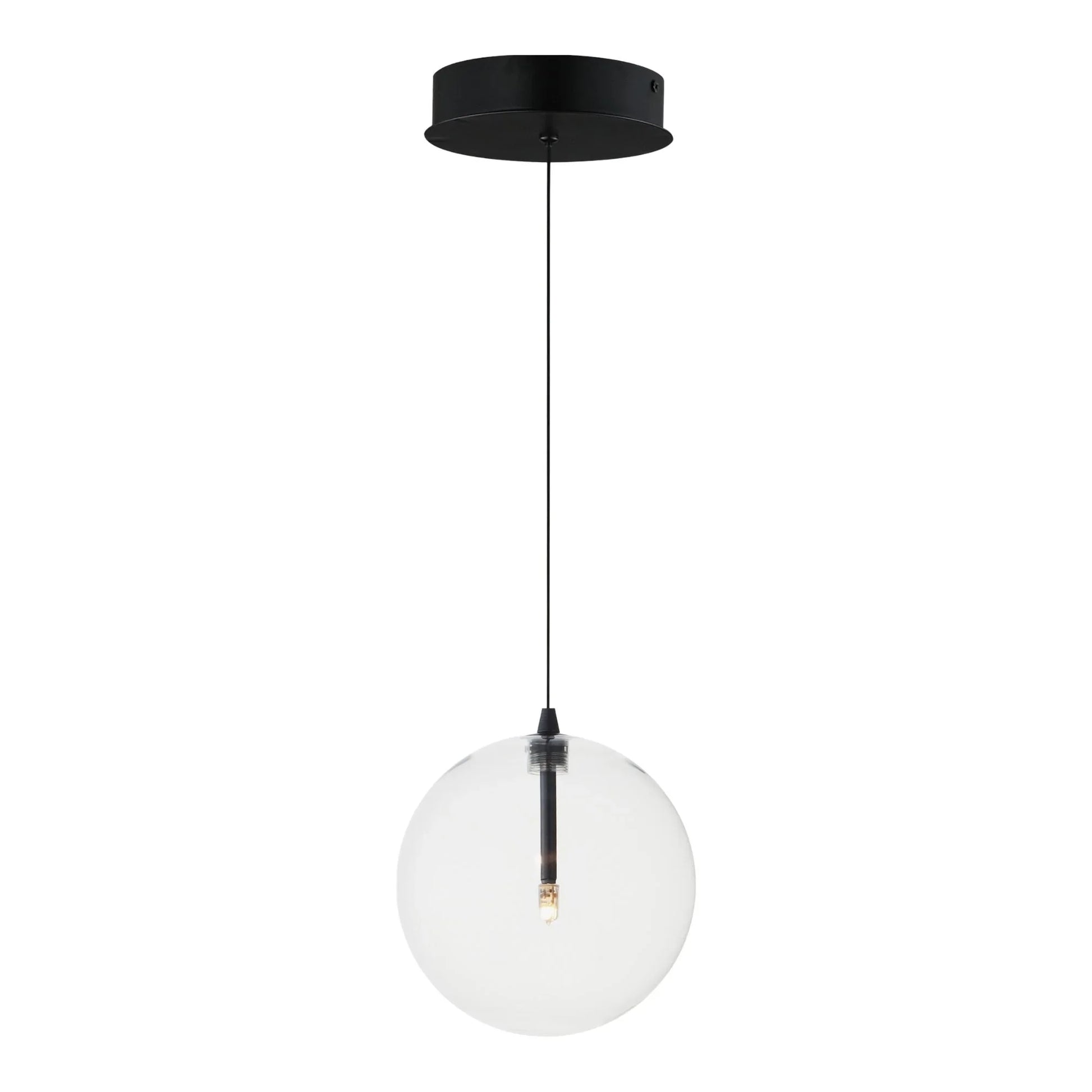 ET2 Lighting - Global 7" Mini LED Pendant, Black Finish | Bees Lighting