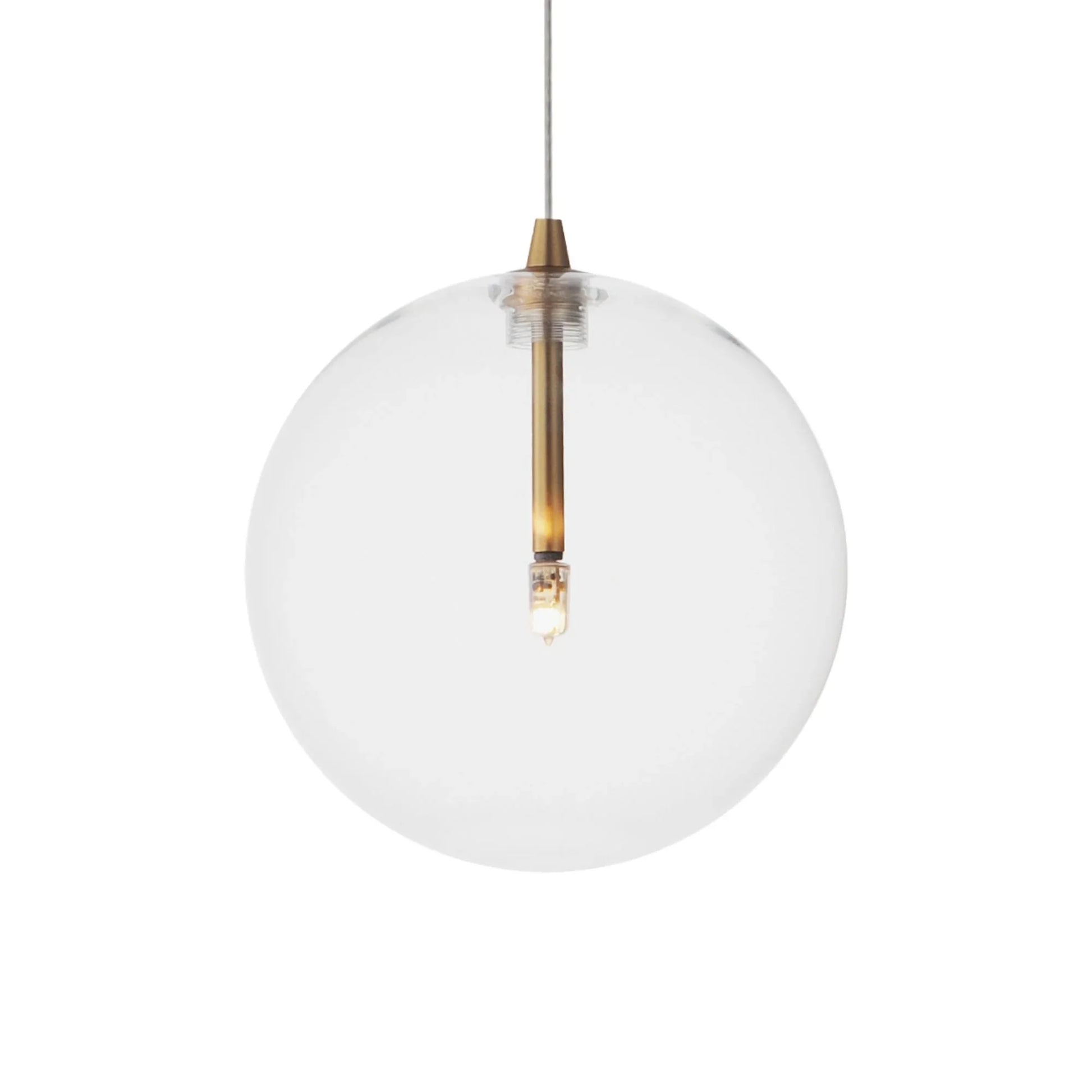 ET2 Lighting - Global 7" Mini LED Pendant, Natural Aged Brass Finish | Bees Lighting