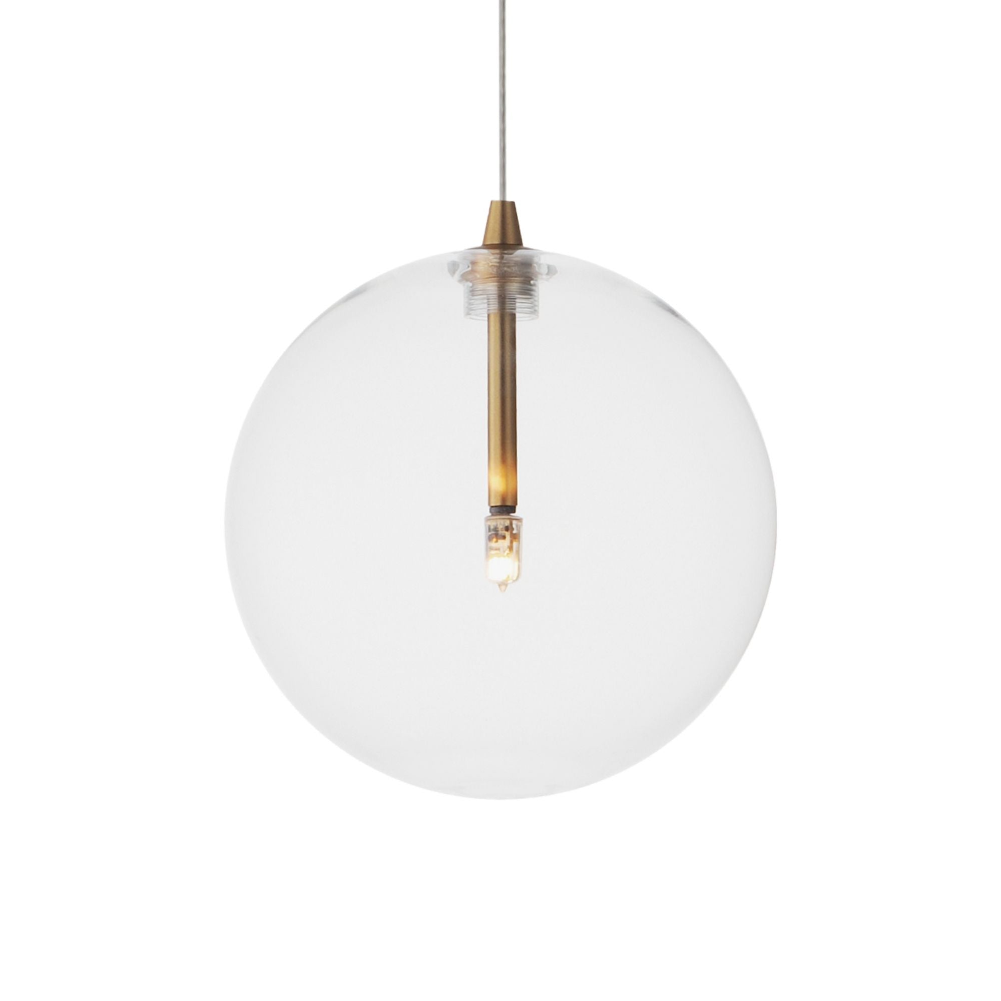 Global 7" Mini LED Pendant, Natural Aged Brass Finish