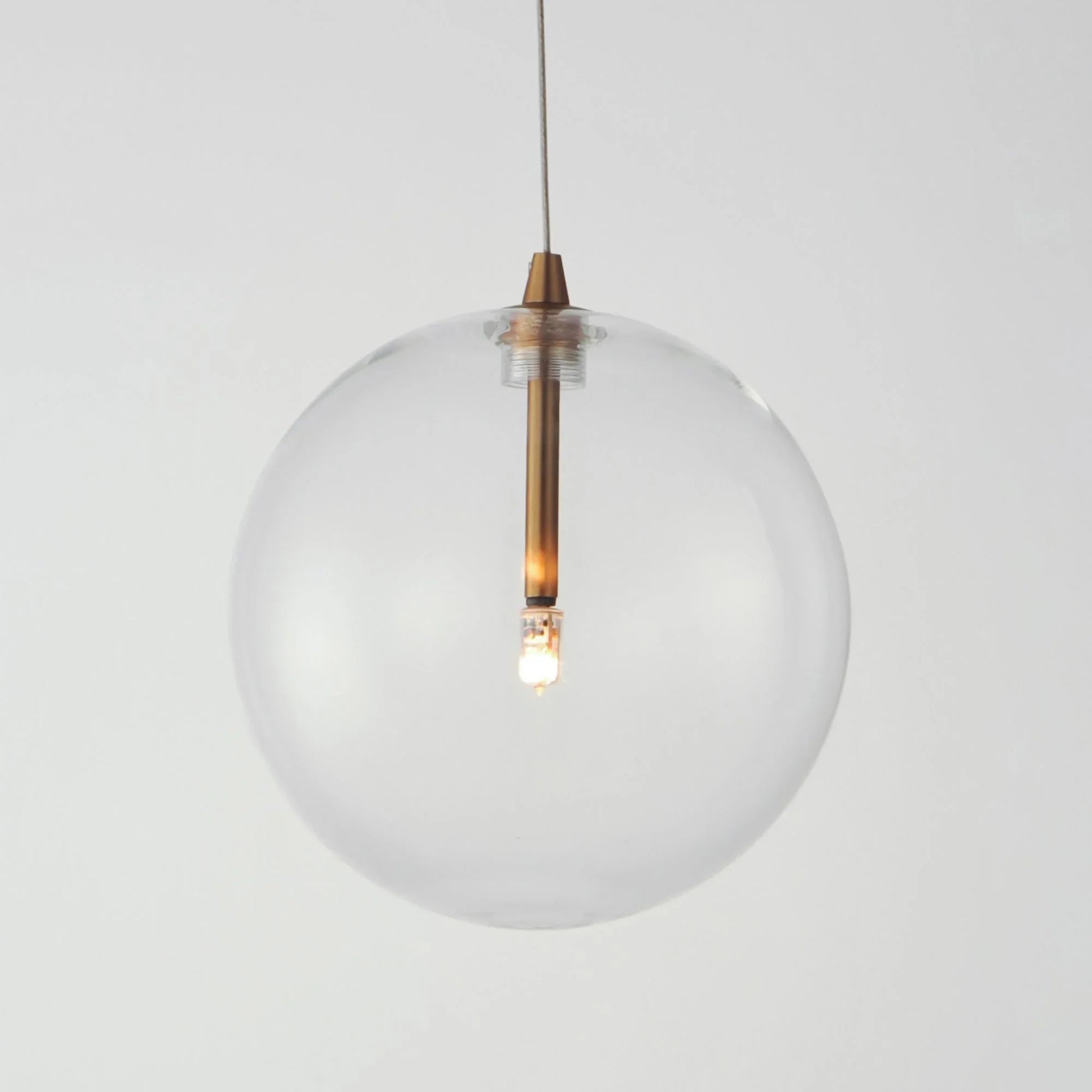 ET2 Lighting - Global 7" Mini LED Pendant, Natural Aged Brass Finish | Bees Lighting