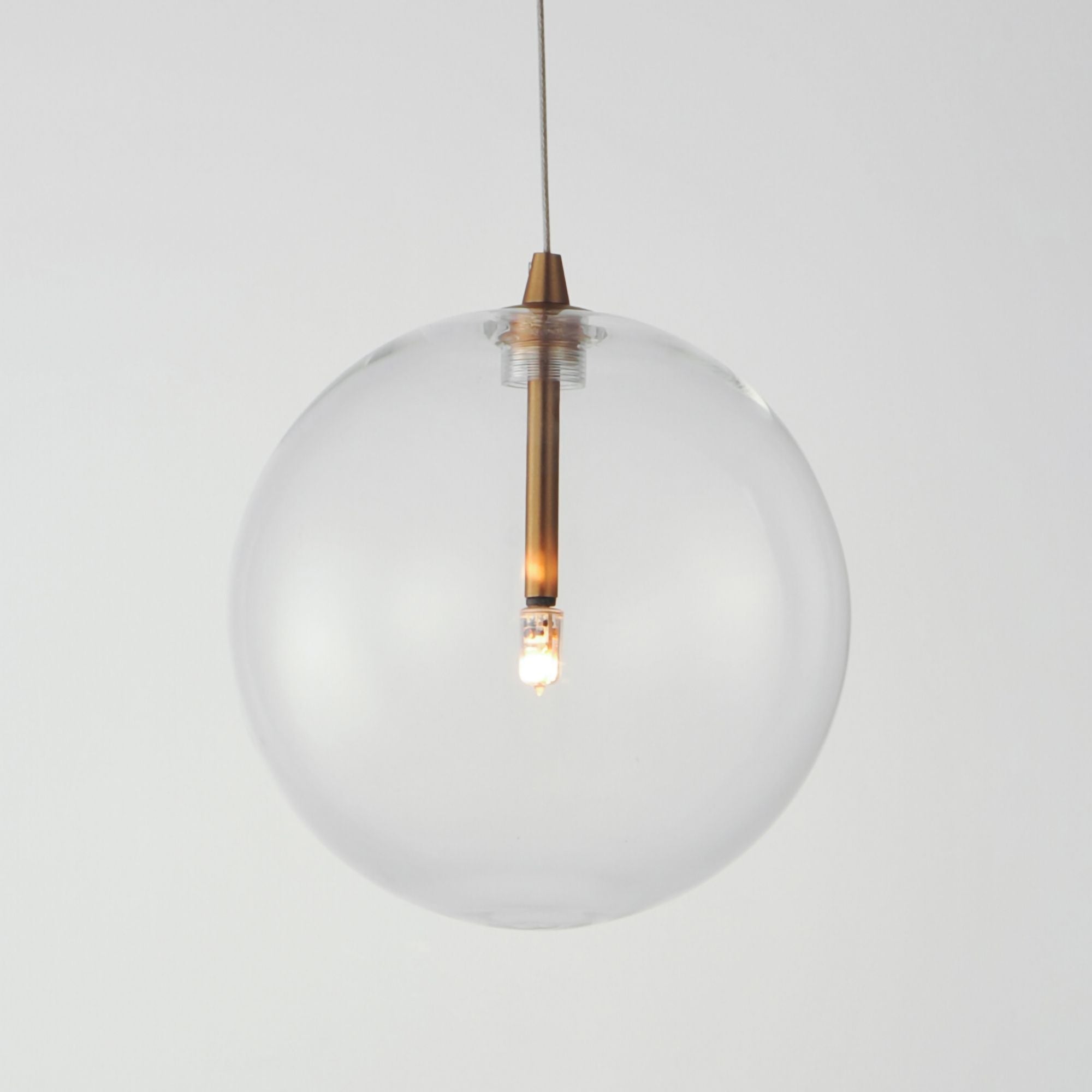 Global 7" Mini LED Pendant, Natural Aged Brass Finish