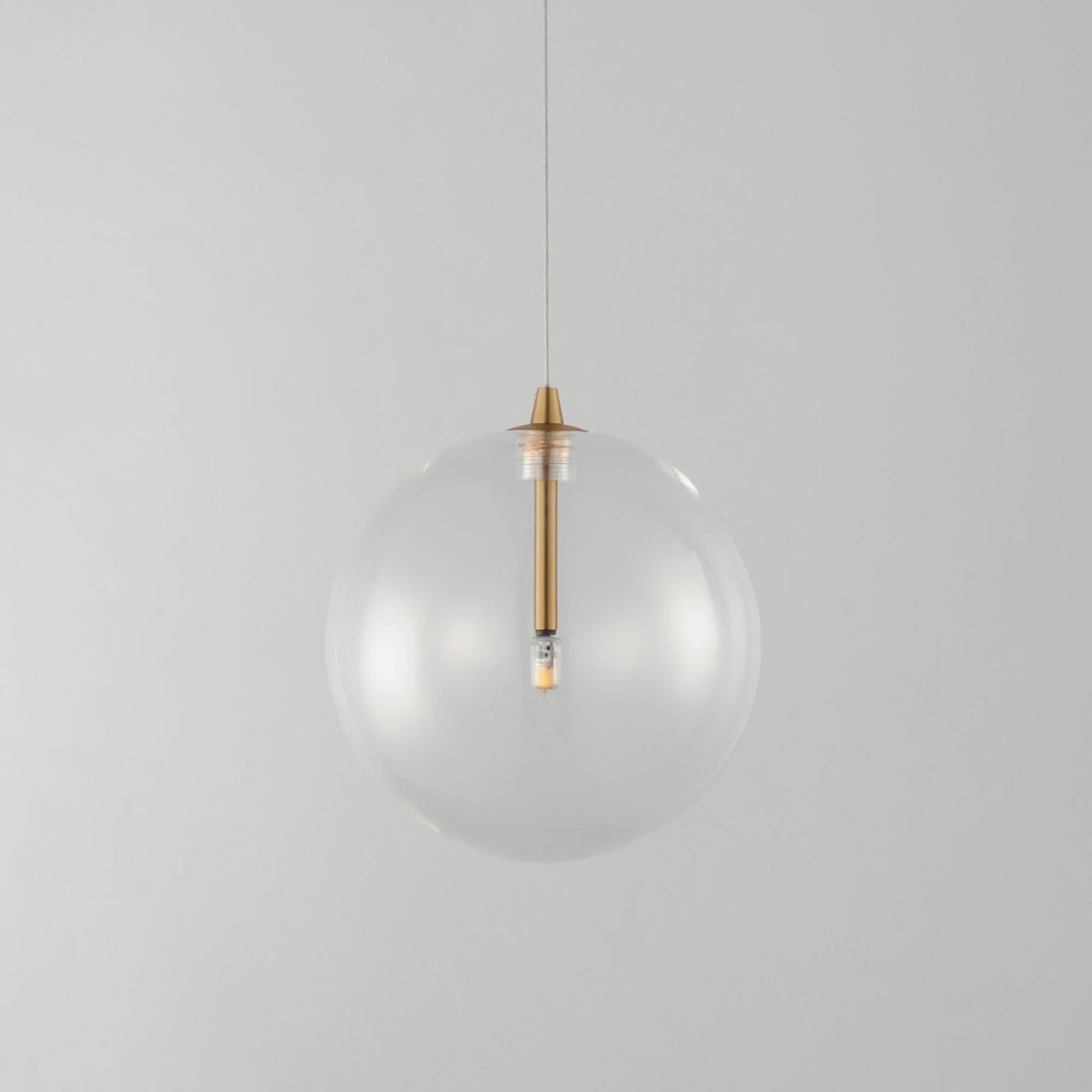 ET2 Lighting - Global 7" Mini LED Pendant, Natural Aged Brass Finish | Bees Lighting