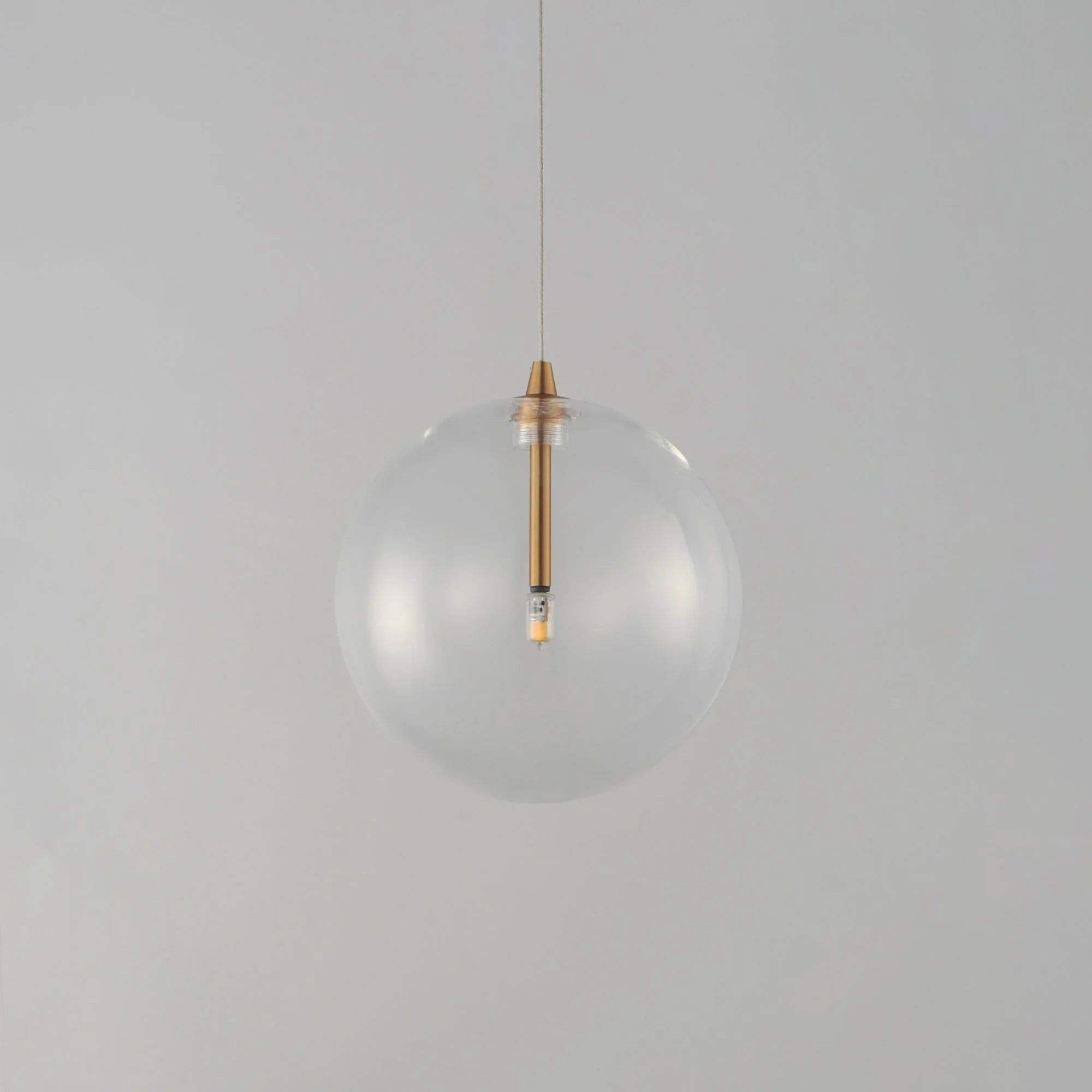 ET2 Lighting - Global 7" Mini LED Pendant, Natural Aged Brass Finish | Bees Lighting