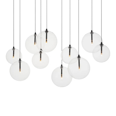 ET2 Global 41.75 in. 10-Light Pendant, Black