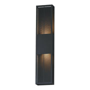 ET2 Lighting - Grate 30" 2-Light LED Outdoor Wall Sconce, Black Finish | Bees Lighting