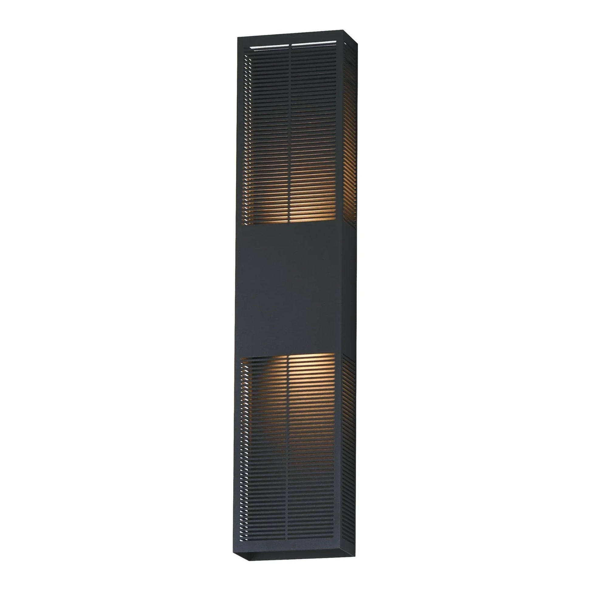 ET2 Lighting - Grate 30" 2-Light LED Outdoor Wall Sconce, Black Finish | Bees Lighting