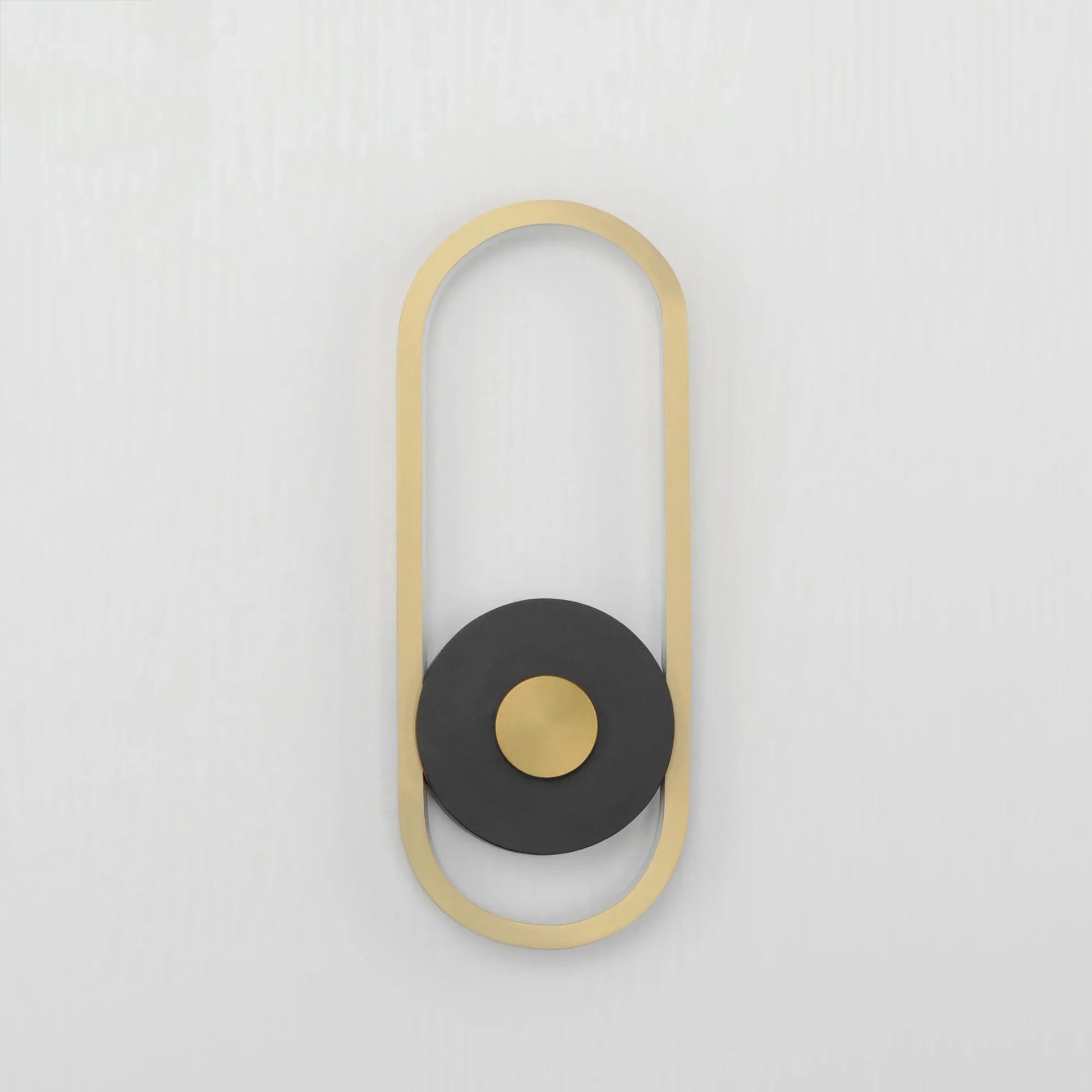 ET2 Lighting - Gravity 13" Small LED Outdoor Wall Sconce, Black & Gold Finish | Bees Lighting