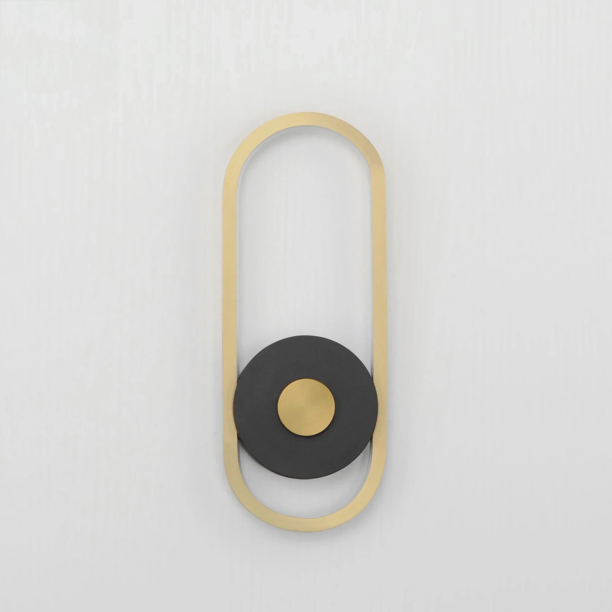 ET2 Lighting - Gravity 13" Small LED Outdoor Wall Sconce, Black & Gold Finish | Bees Lighting