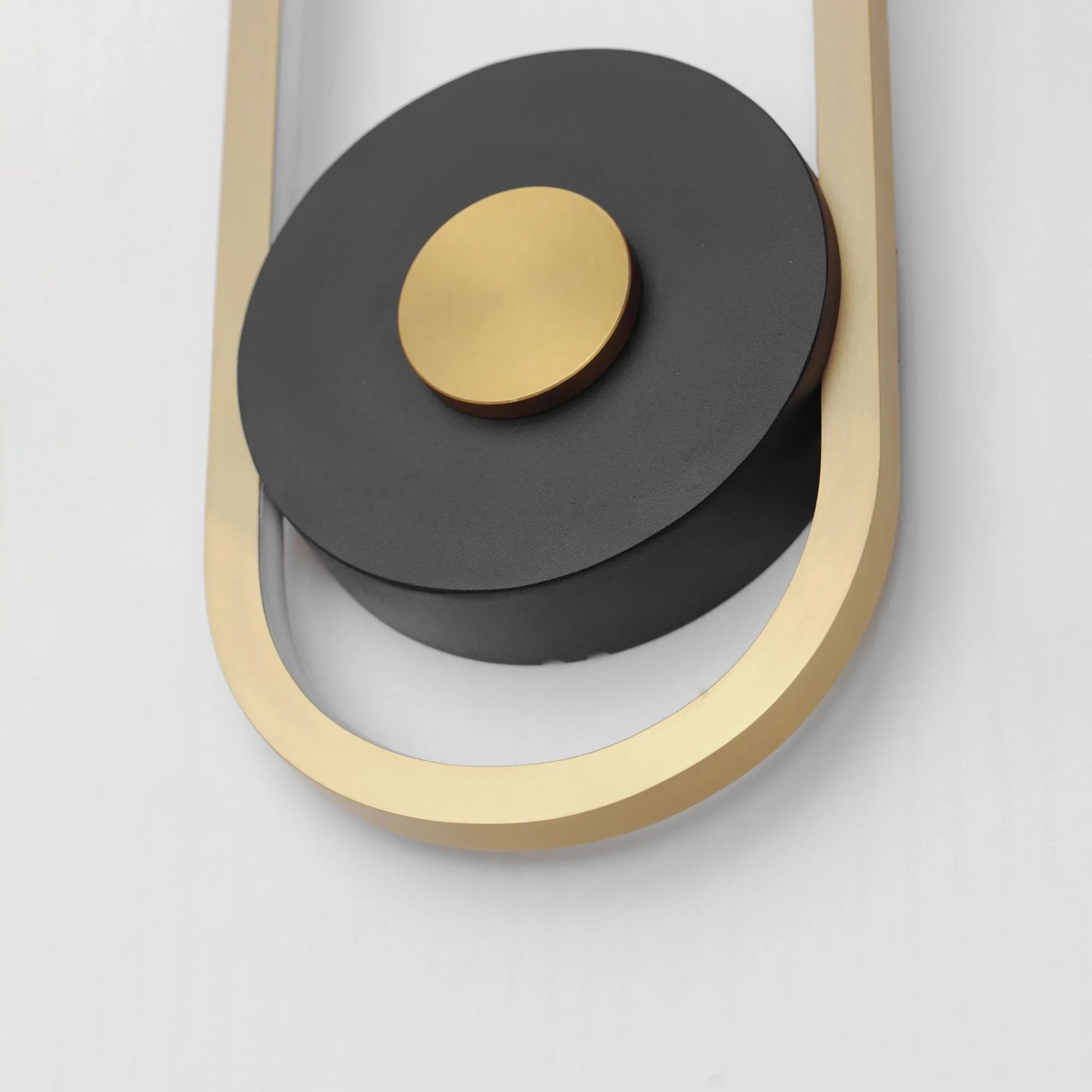 ET2 Lighting - Gravity 13" Small LED Outdoor Wall Sconce, Black & Gold Finish | Bees Lighting