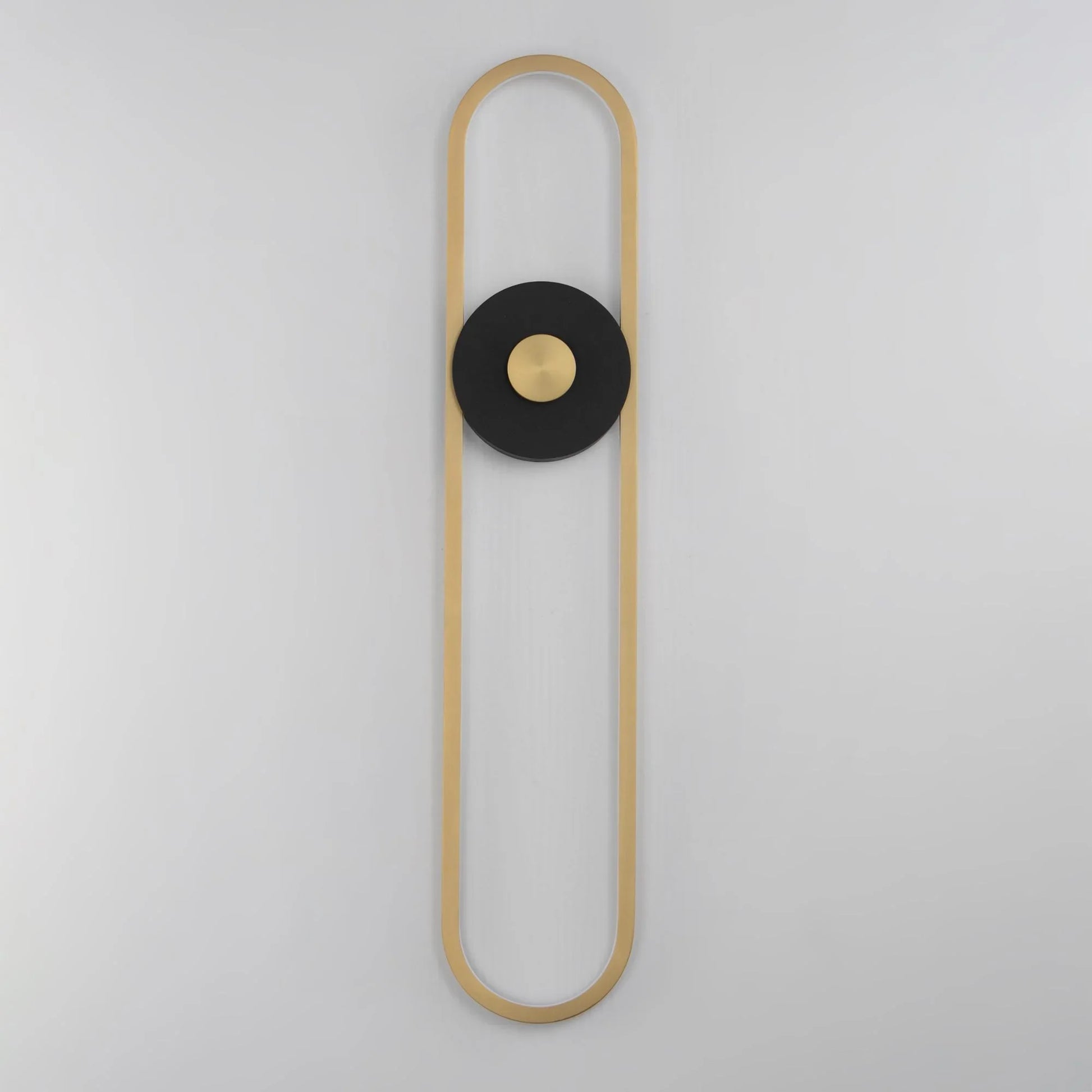 ET2 Lighting - Gravity 18" Large LED Outdoor Wall Sconce, Black & Gold Finish | Bees Lighting