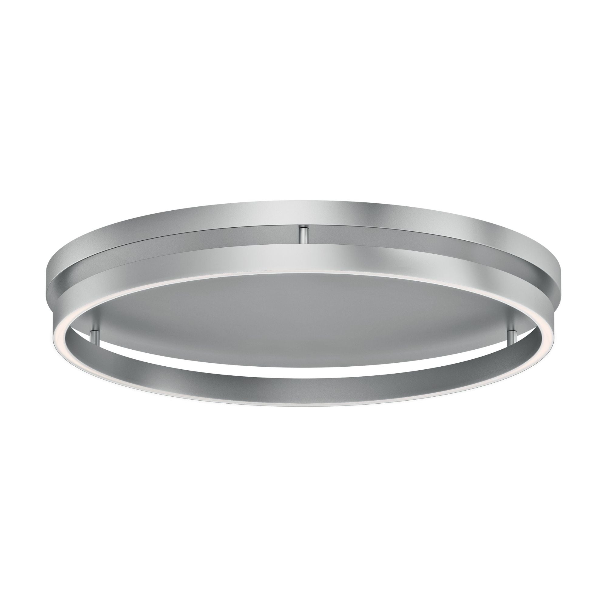 Groove 5CCT 24" LED Flush Mount, Brushed Aluminum Finish