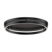 Groove 5CCT 24" LED Flush Mount, Black Finish