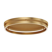 Groove WiZ 25" LED Flush Mount, Gold Finish