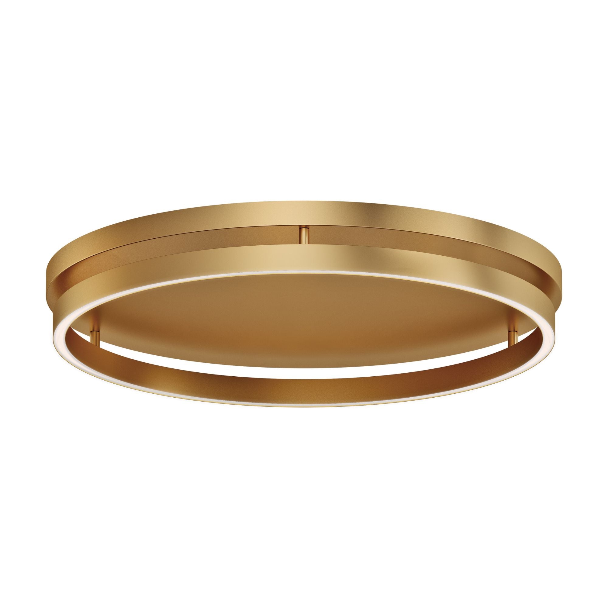 Groove WiZ 25" LED Flush Mount, Gold Finish