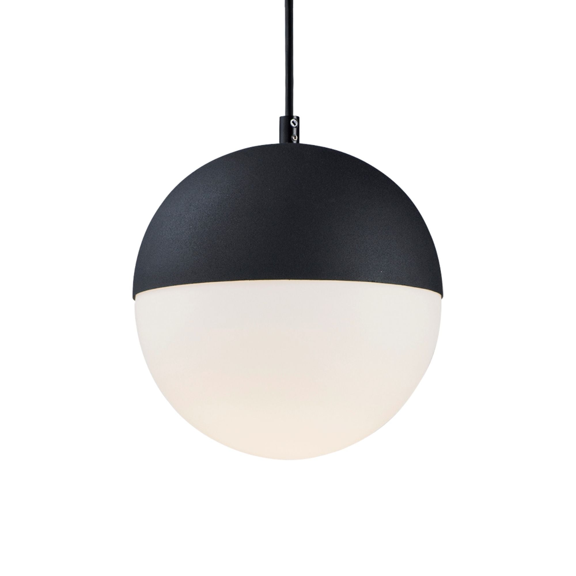 Half Moon 9" Medium LED Pendant, Black Finish