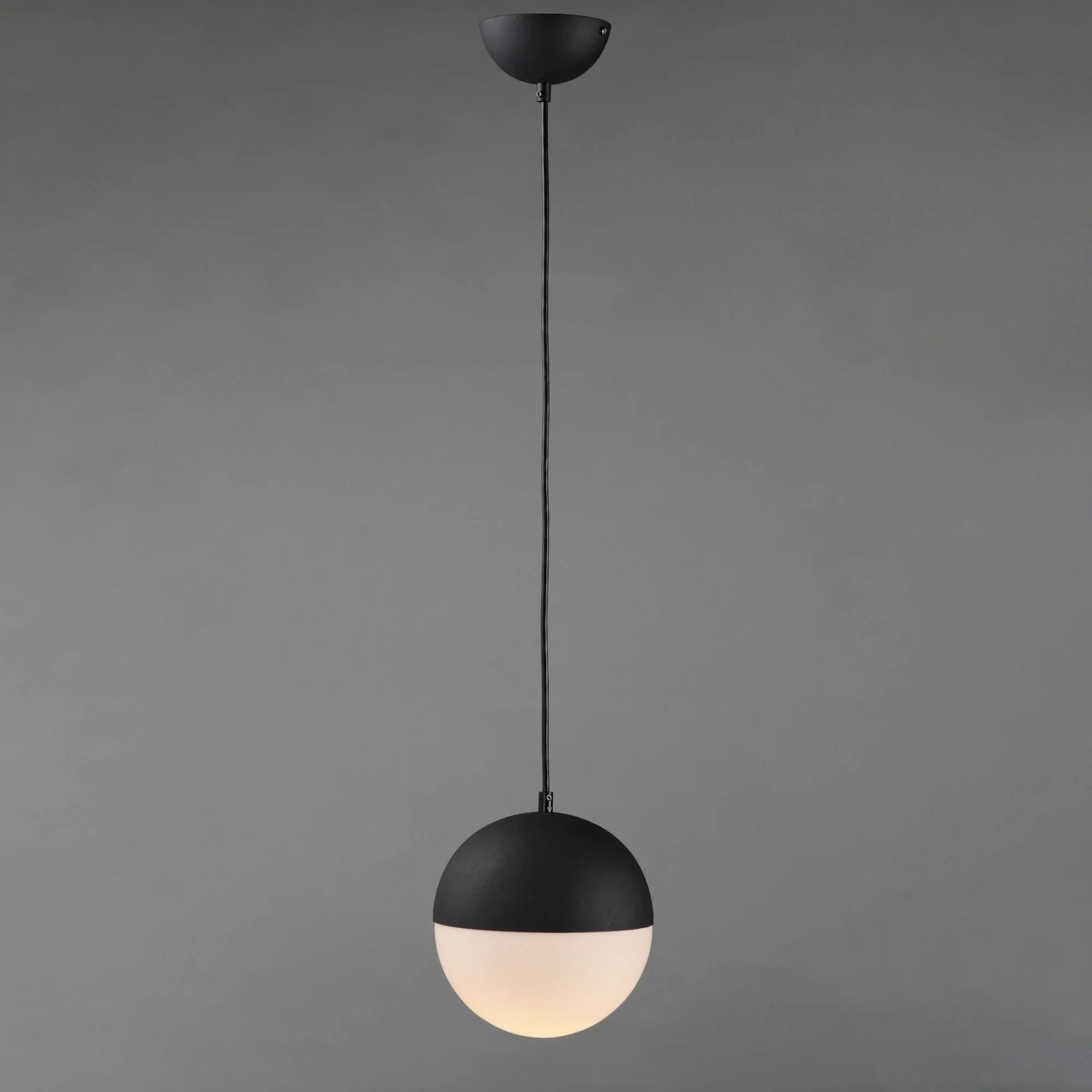 ET2 Lighting - Half Moon 9" Medium LED Pendant, Black Finish | Bees Lighting