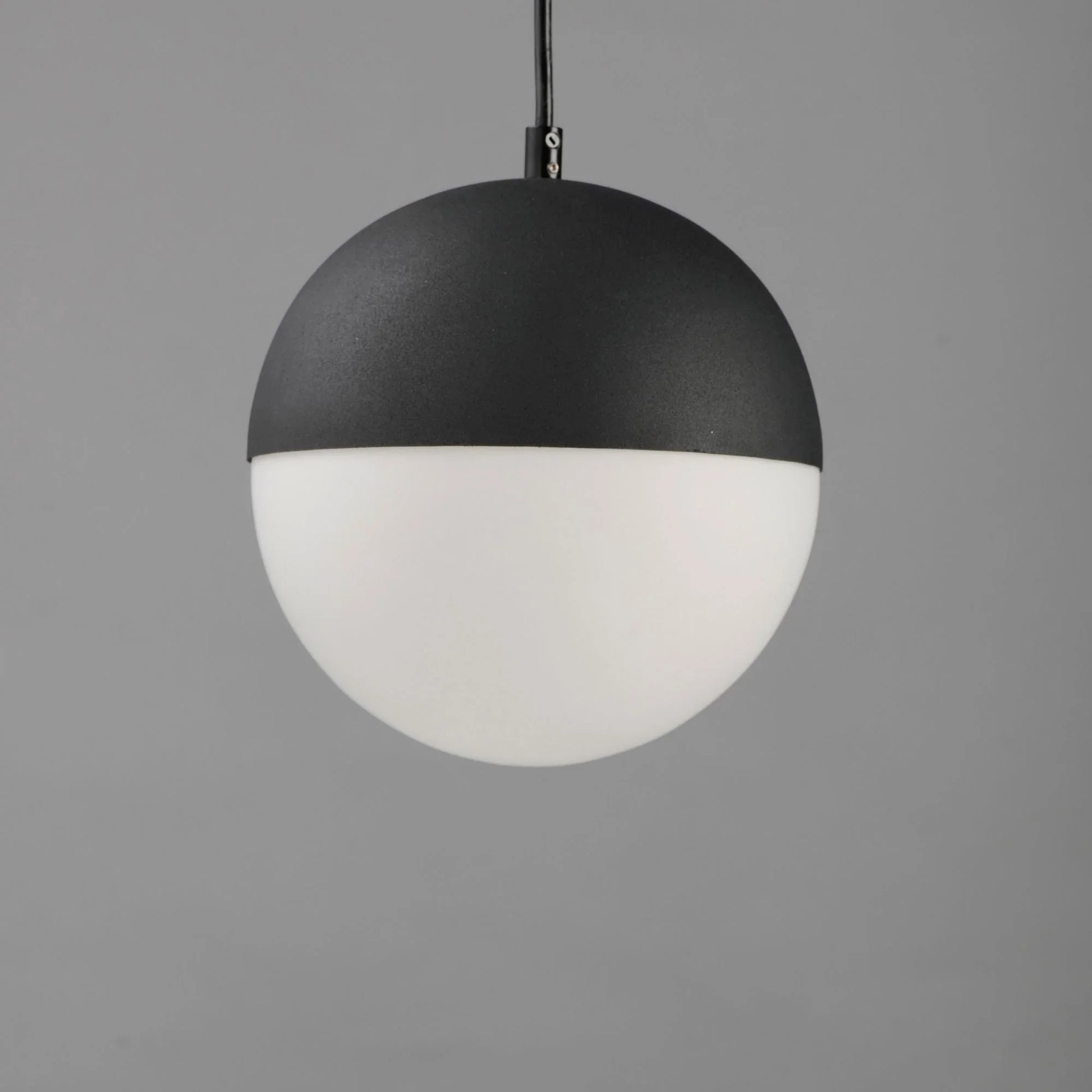 ET2 Lighting - Half Moon 9" Medium LED Pendant, Black Finish | Bees Lighting