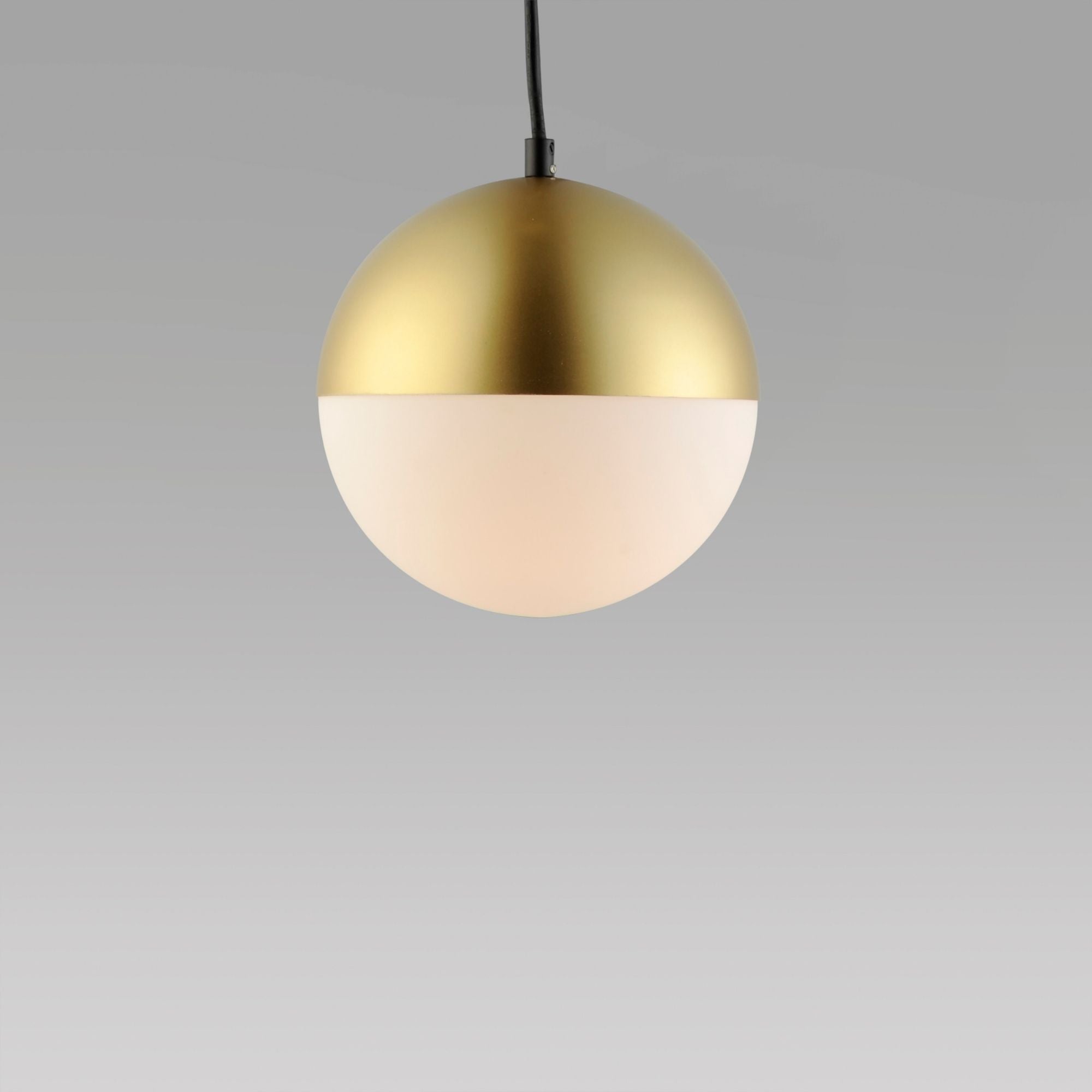 Half Moon 9" Medium LED Pendant, Metallic Gold Finish