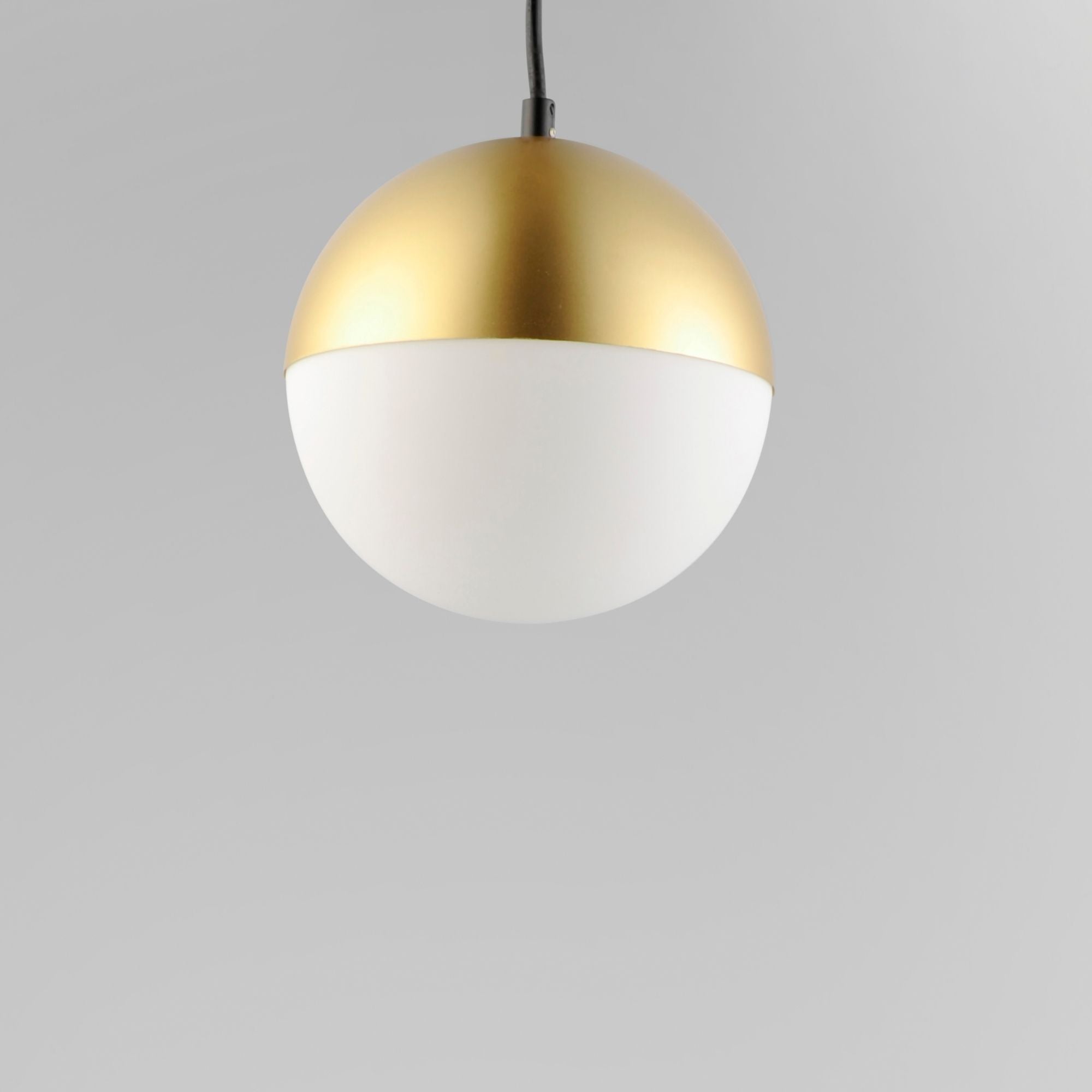 Half Moon 9" Medium LED Pendant, Metallic Gold Finish