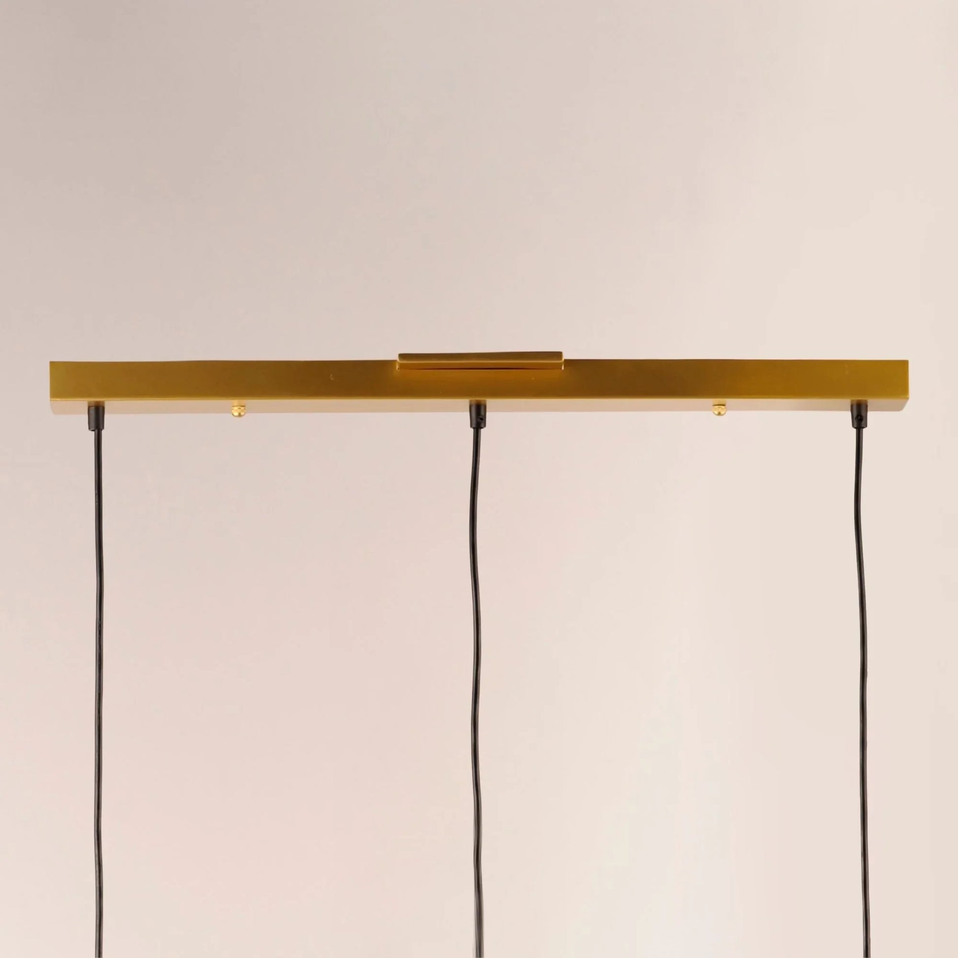 ET2 Lighting - Half Moon 30" 3-Light LED Linear Pendant, Metallic Gold Finish | Bees Lighting