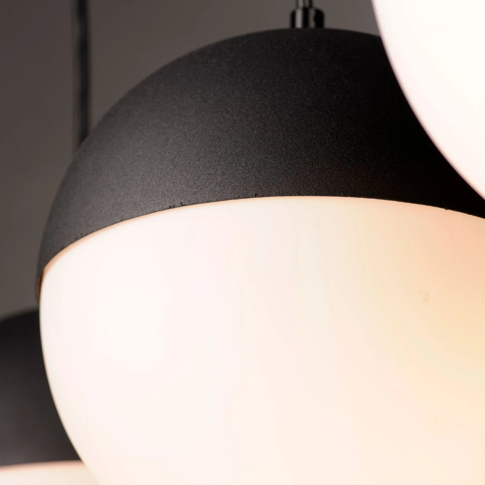 ET2 Lighting - Half Moon 17" 3-Light LED Pendant, Black Finish | Bees Lighting