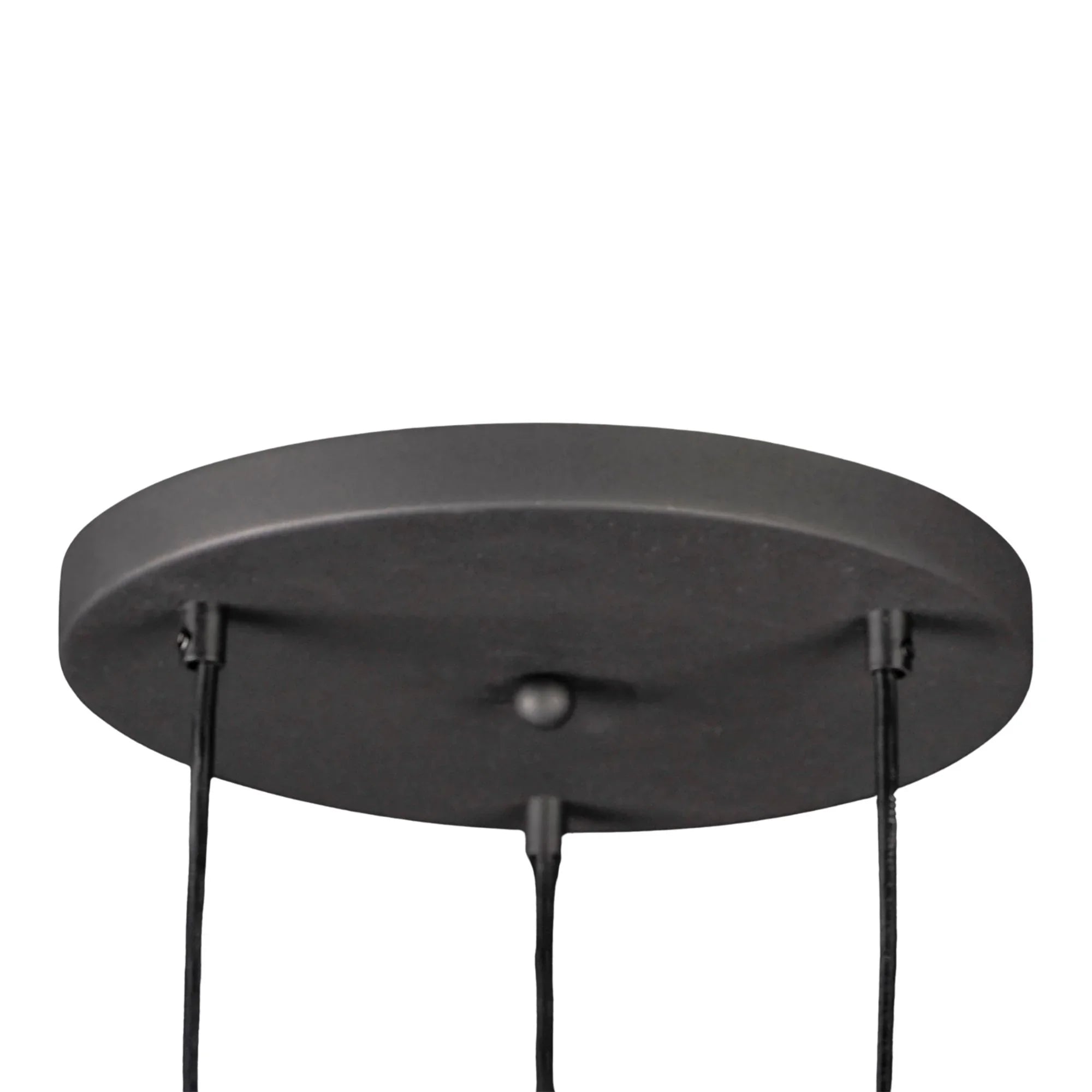 ET2 Lighting - Half Moon 17" 3-Light LED Pendant, Black Finish | Bees Lighting