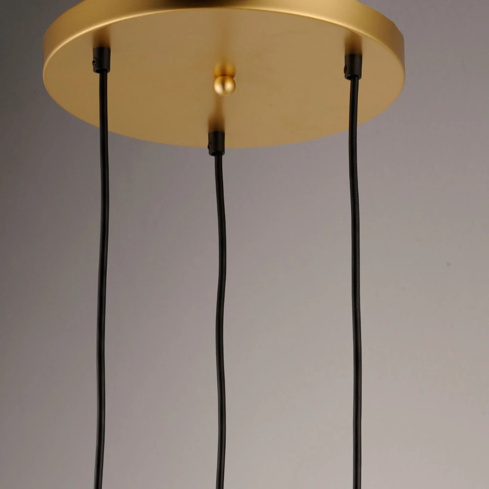 ET2 Lighting - Half Moon 17" 3-Light LED Pendant, Metallic Gold Finish | Bees Lighting