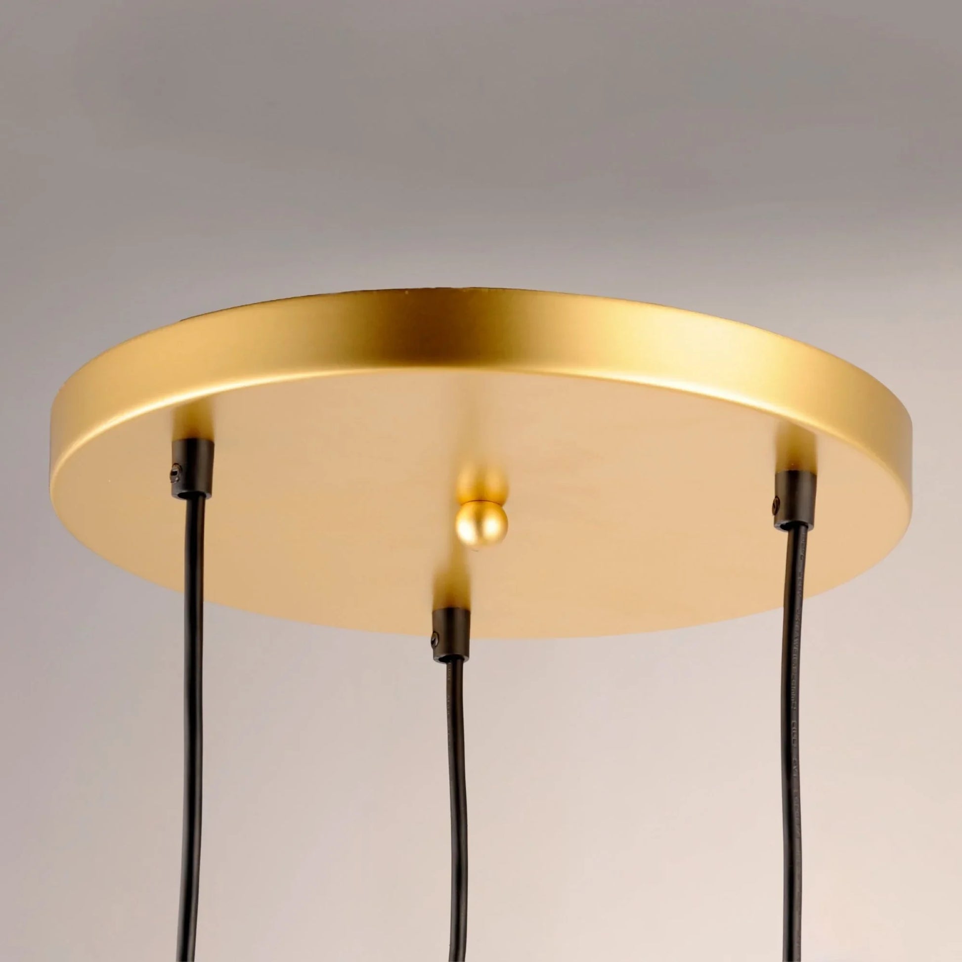 ET2 Lighting - Half Moon 17" 3-Light LED Pendant, Metallic Gold Finish | Bees Lighting