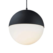 ET2 Lighting - Half Moon 12" Large LED Pendant, Black Finish | Bees Lighting