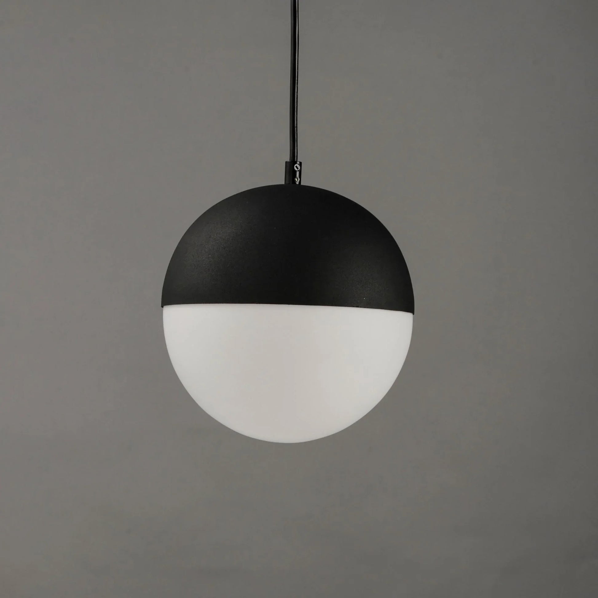 ET2 Lighting - Half Moon 12" Large LED Pendant, Black Finish | Bees Lighting