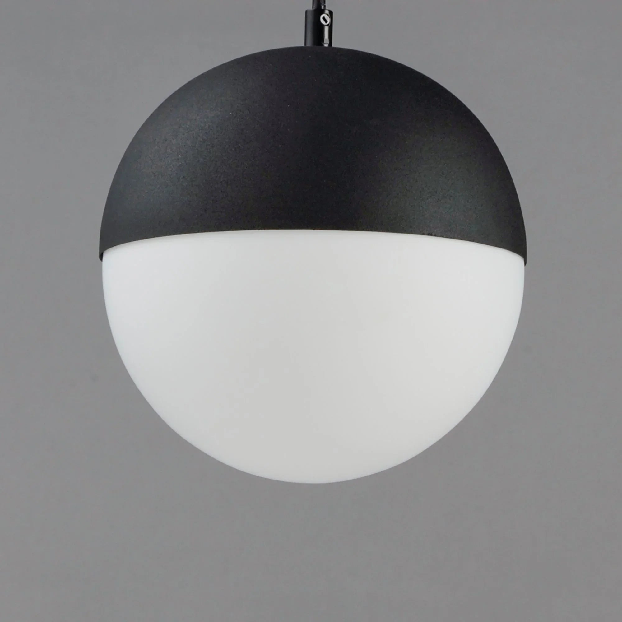 ET2 Lighting - Half Moon 12" Large LED Pendant, Black Finish | Bees Lighting