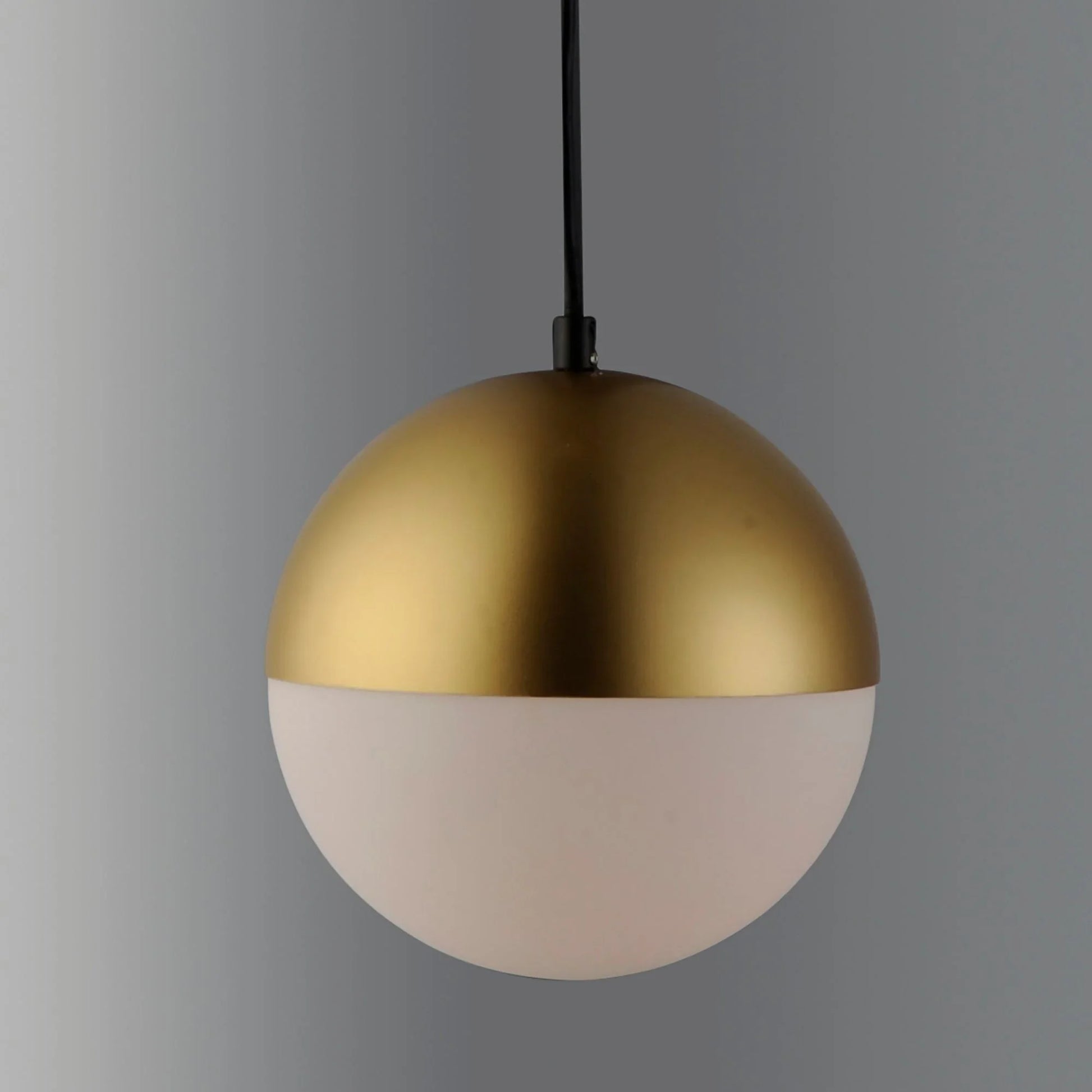 ET2 Lighting - Half Moon 12" Large LED Pendant, Metallic Gold Finish | Bees Lighting
