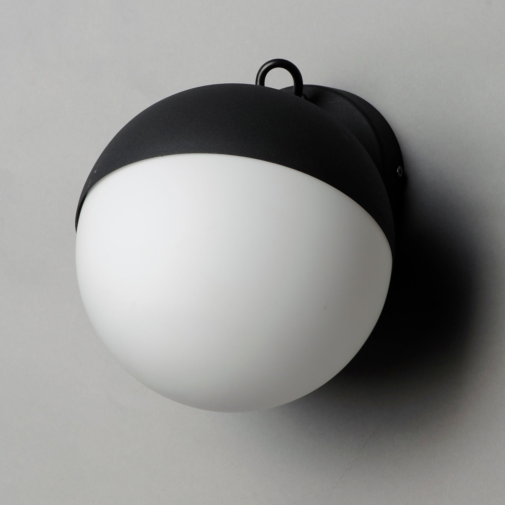 Half Moon 8" LED Wall Sconce, Black Finish