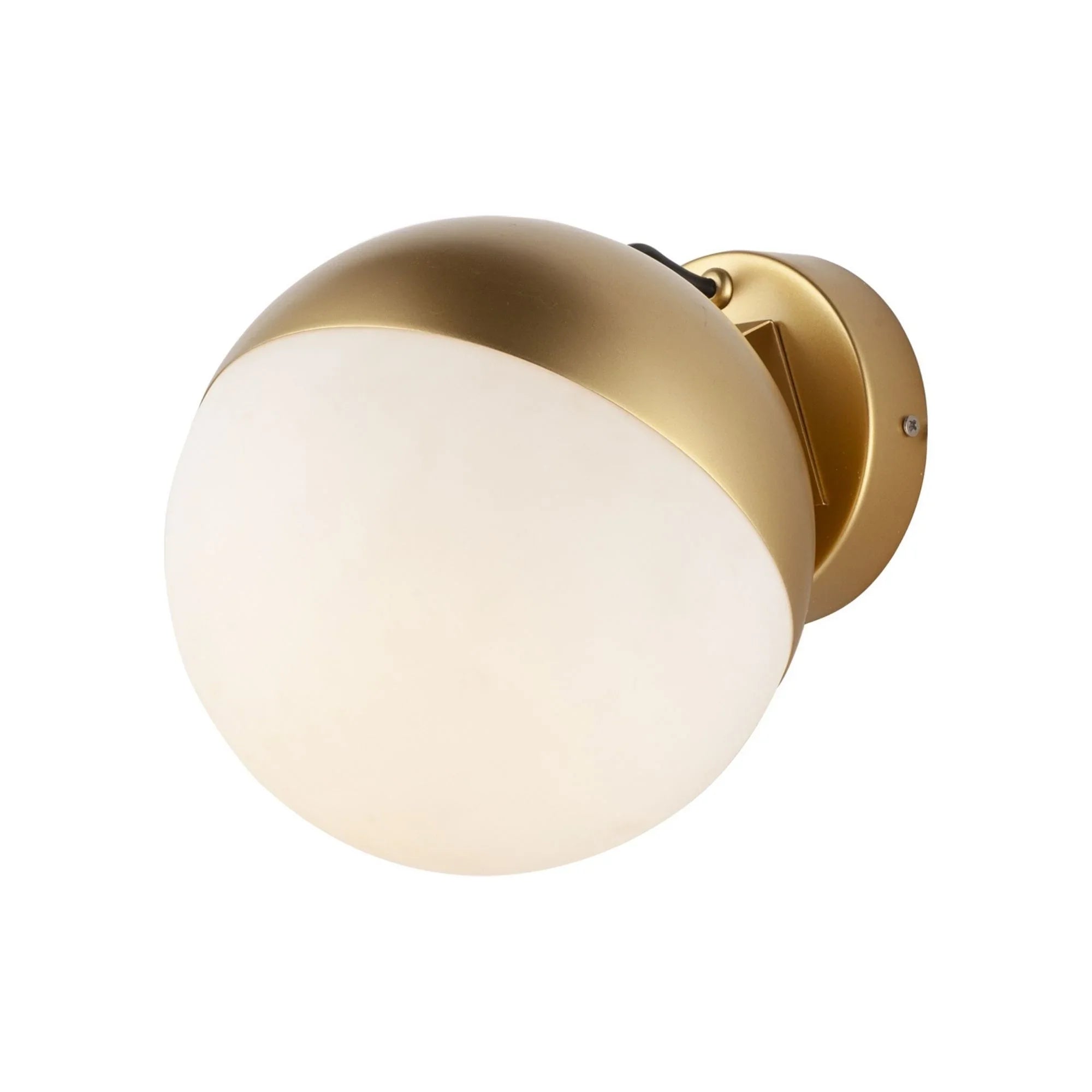 ET2 Lighting - Half Moon 8" LED Wall Sconce, Metallic Gold Finish | Bees Lighting